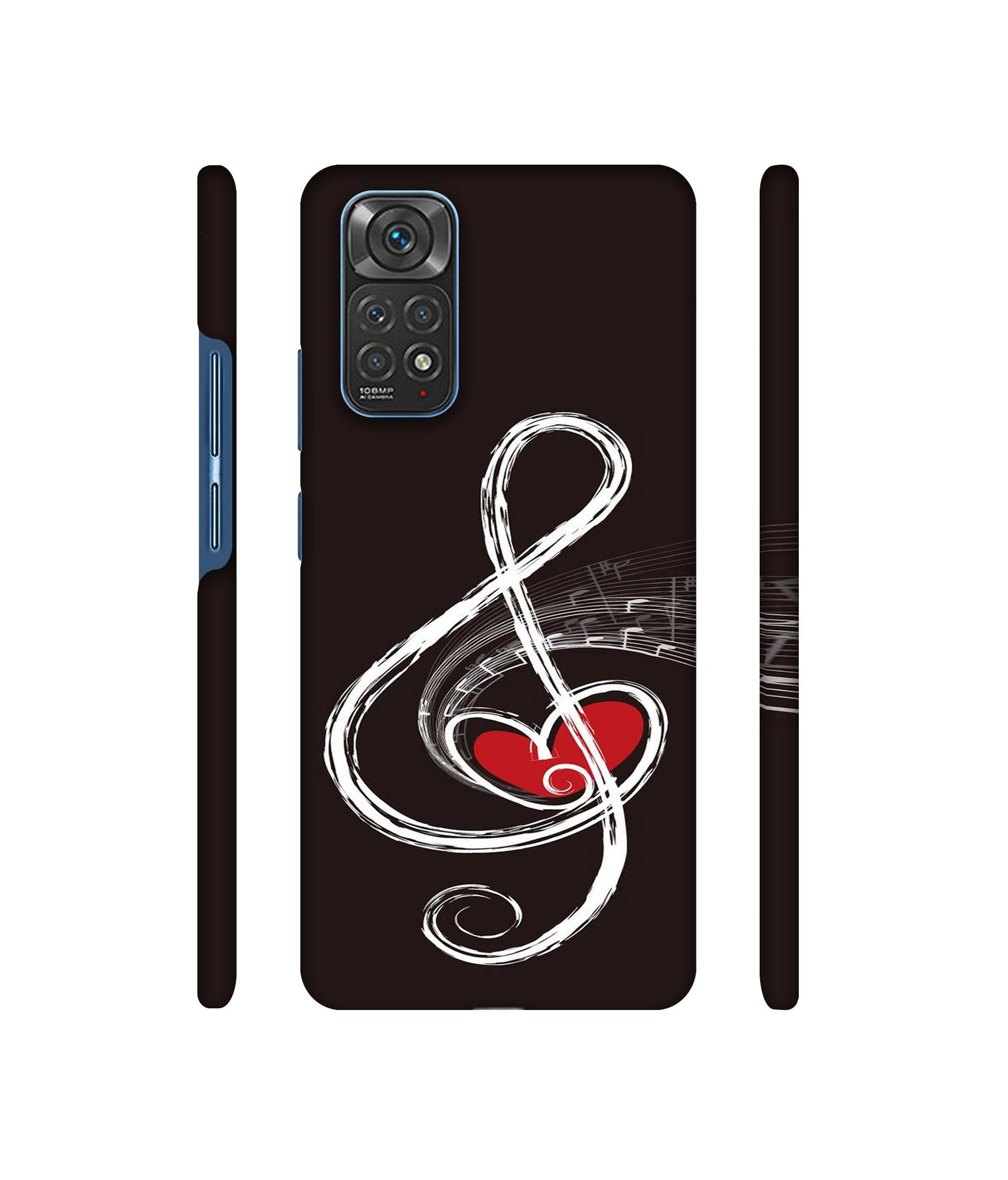 Love Note Music Designer Hard Back Cover for Mi Redmi Note 11 4G / Redmi Note 11S 4G