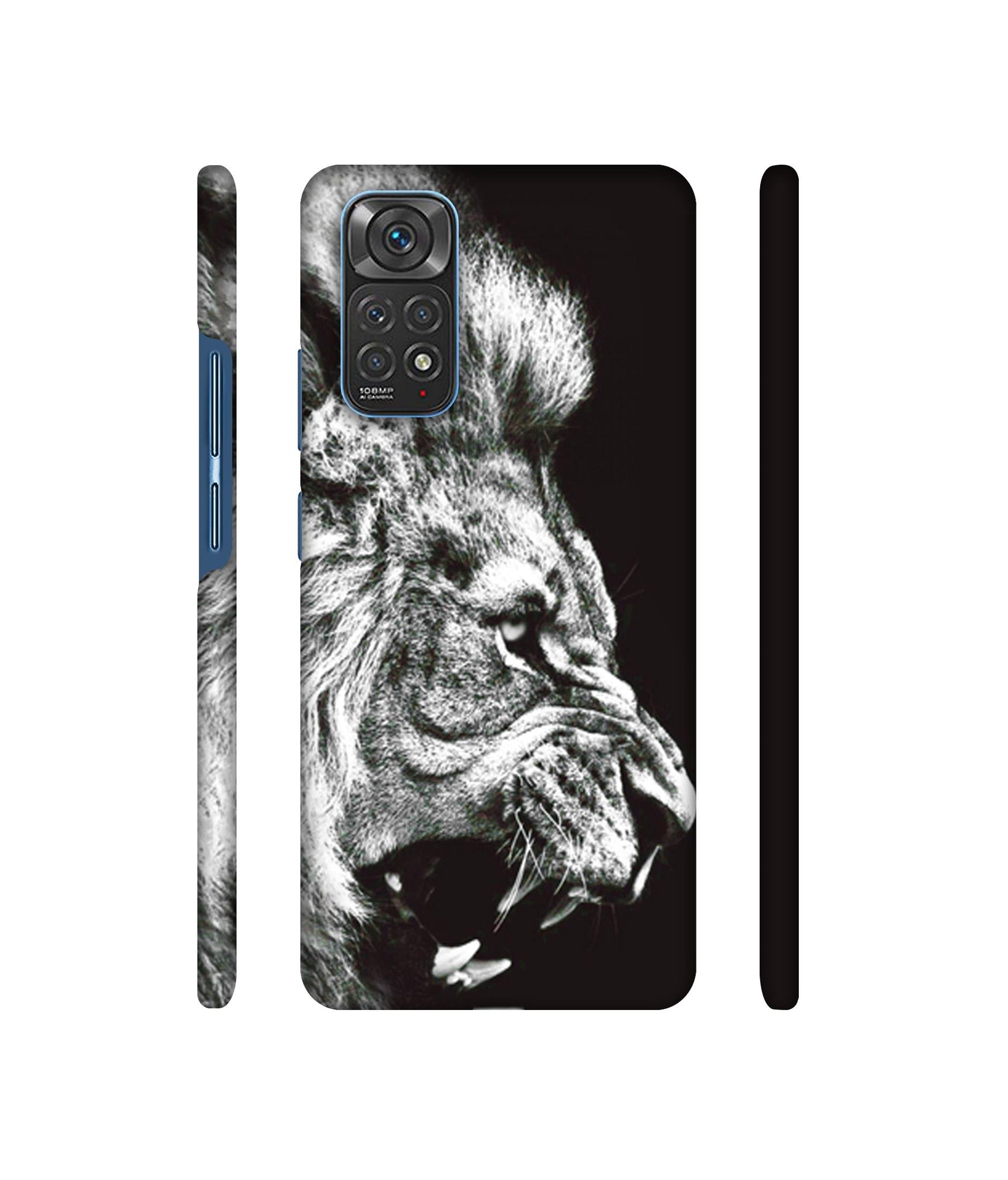 Angry Lion Designer Hard Back Cover for Mi Redmi Note 11 4G / Redmi Note 11S 4G