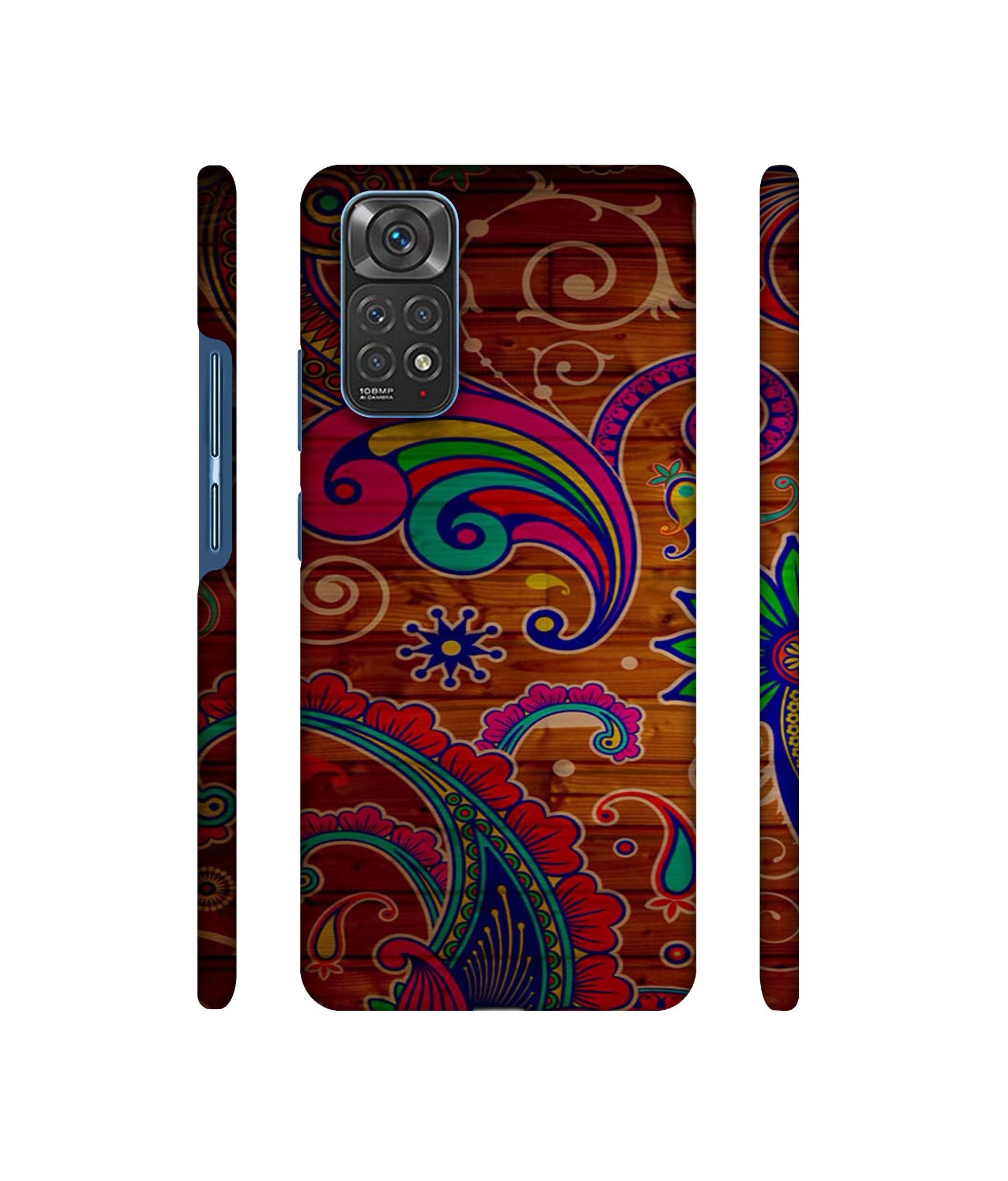 Wooden Pattern Print Designer Hard Back Cover for Mi Redmi Note 11 4G / Redmi Note 11S 4G