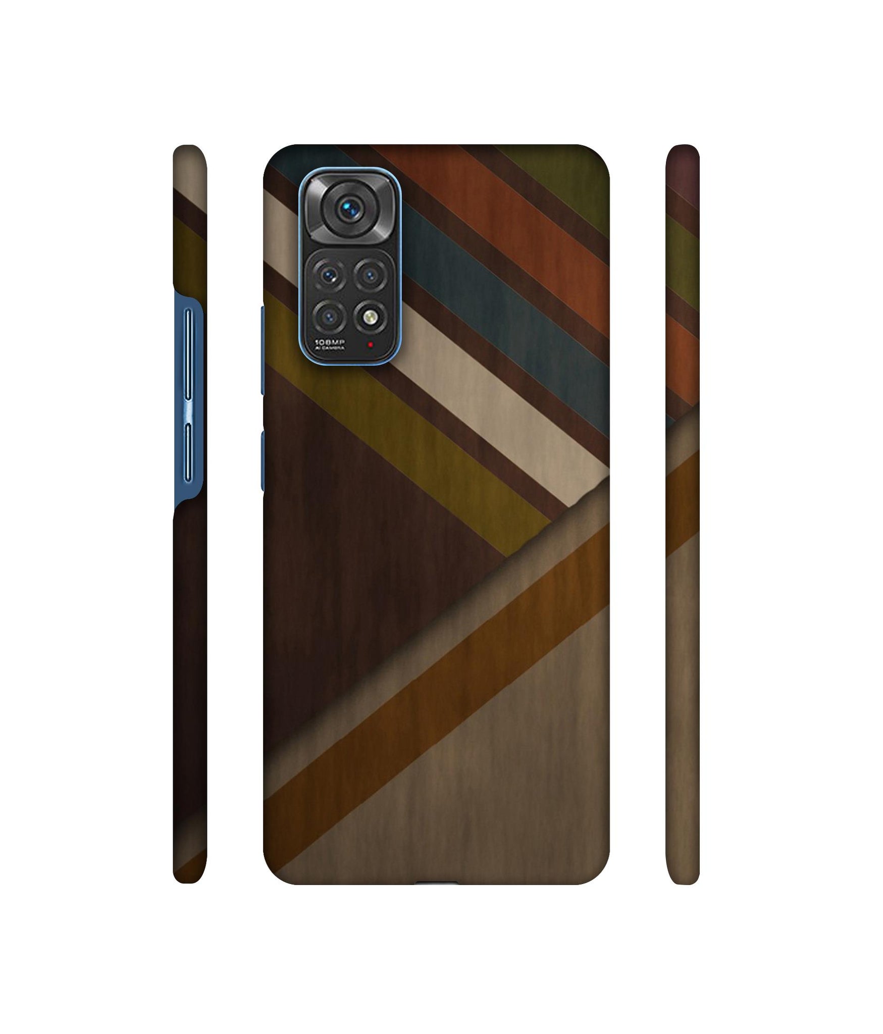 Colorful Wooden Pattern Designer Hard Back Cover for Mi Redmi Note 11 4G / Redmi Note 11S 4G