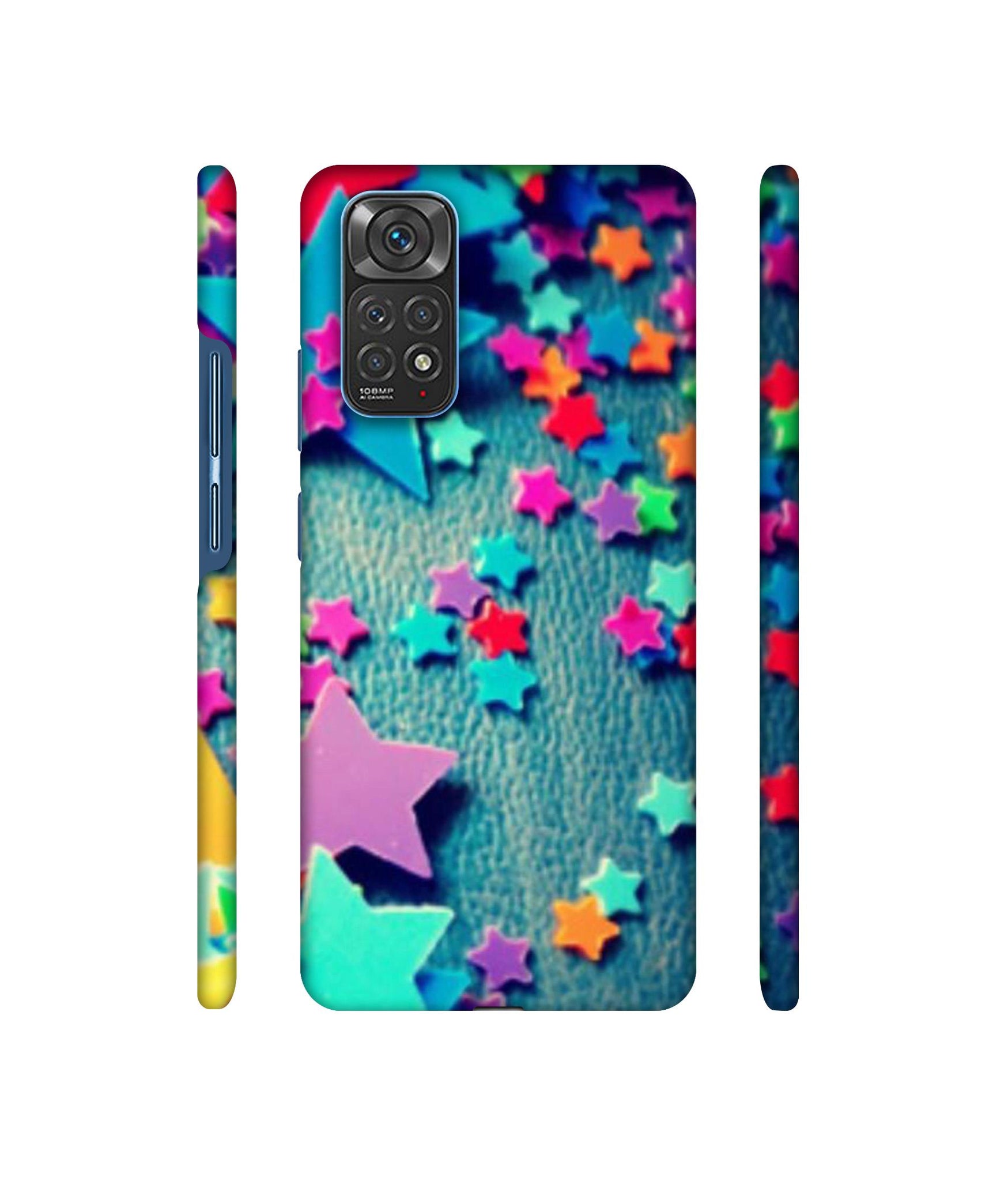 Colorful Stars Designer Hard Back Cover for Mi Redmi Note 11 4G / Redmi Note 11S 4G
