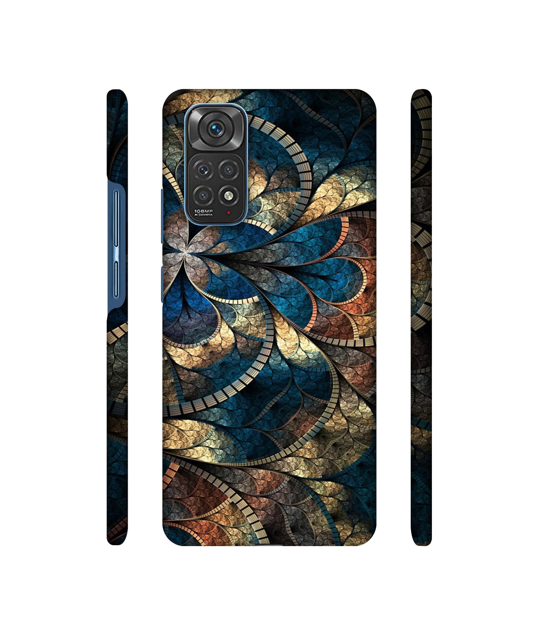 Fractional Pattern Designer Hard Back Cover for Mi Redmi Note 11 4G / Redmi Note 11S 4G