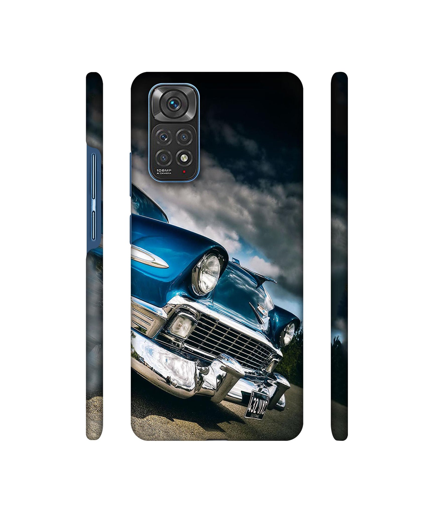 Vintage Car Pattern Designer Hard Back Cover for Mi Redmi Note 11 4G / Redmi Note 11S 4G