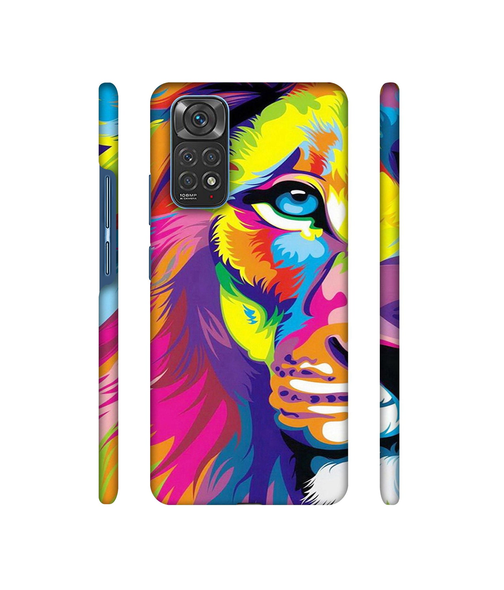 Lion Designer Hard Back Cover for Mi Redmi Note 11 4G / Redmi Note 11S 4G