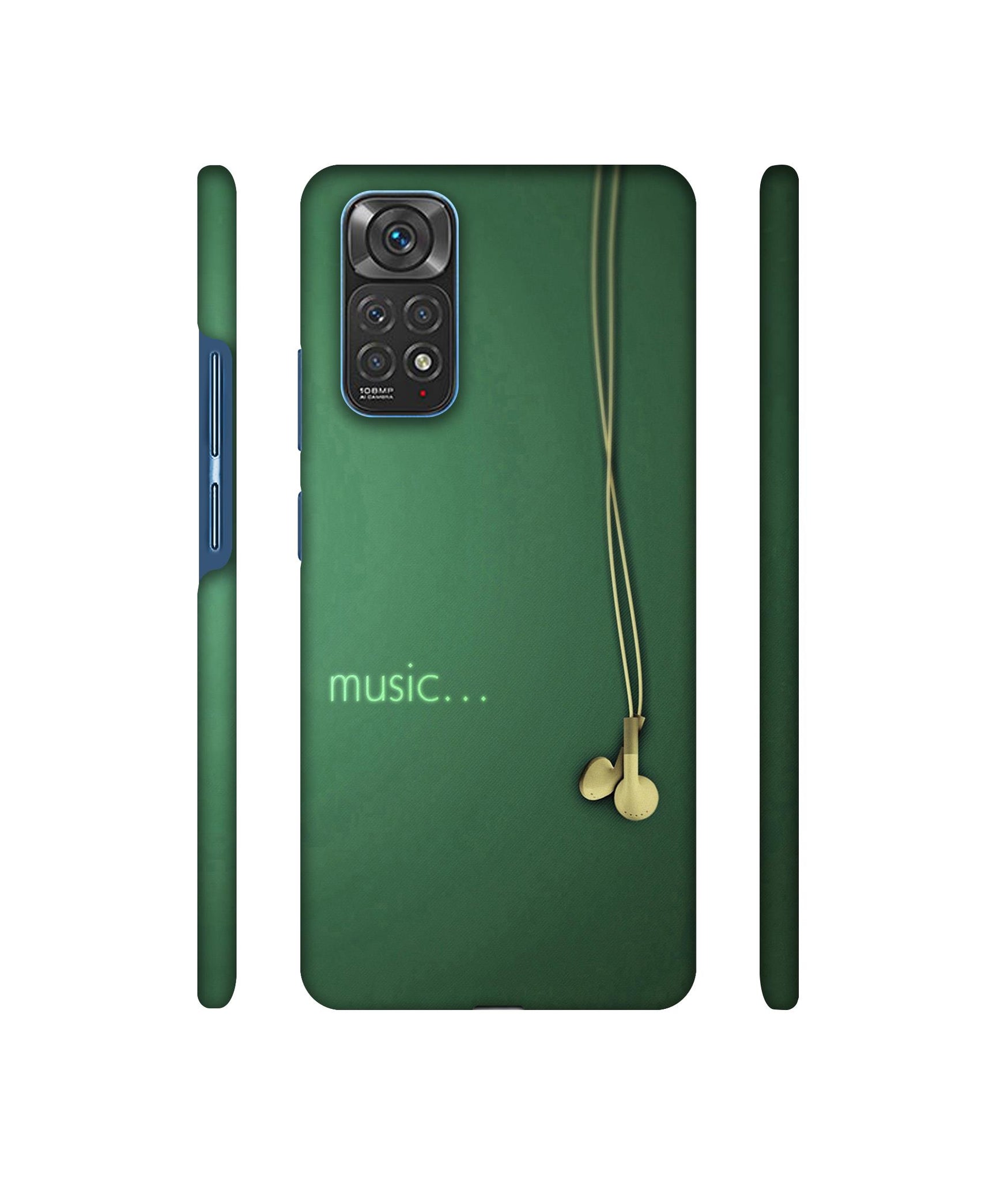 Headphone Music Designer Hard Back Cover for Mi Redmi Note 11 4G / Redmi Note 11S 4G
