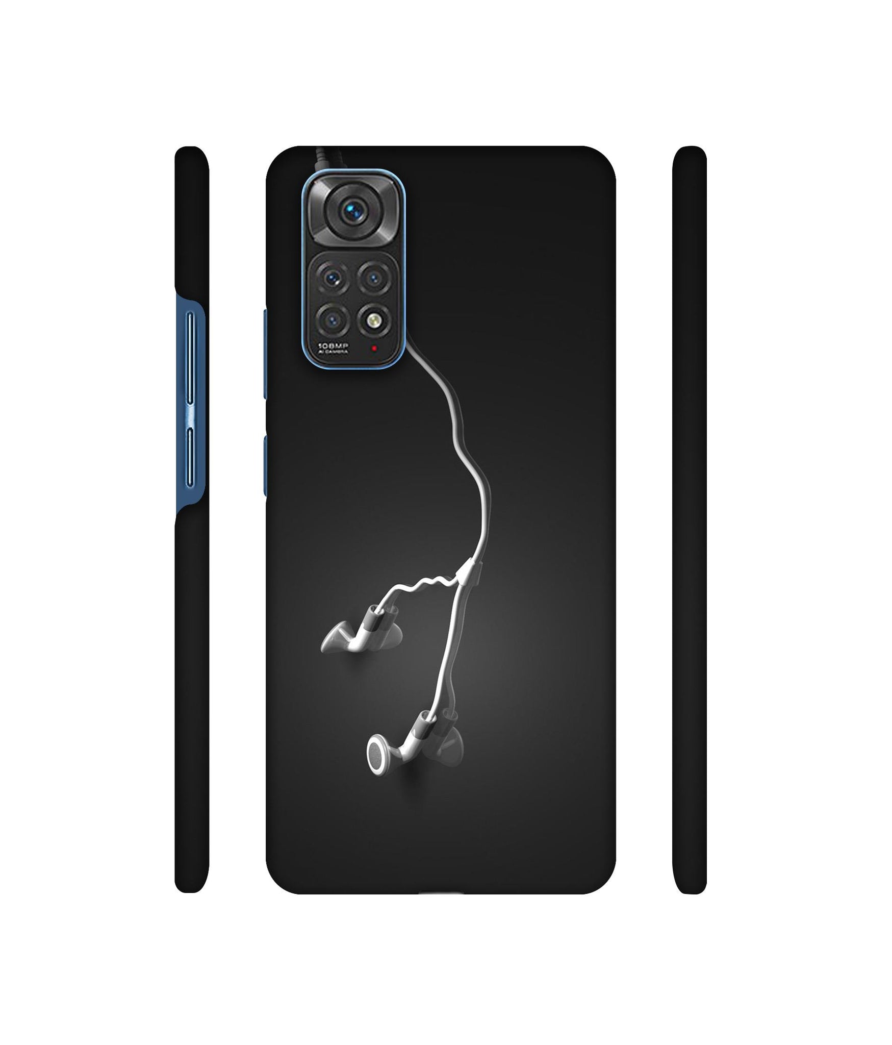 Headphone Designer Hard Back Cover for Mi Redmi Note 11 4G / Redmi Note 11S 4G