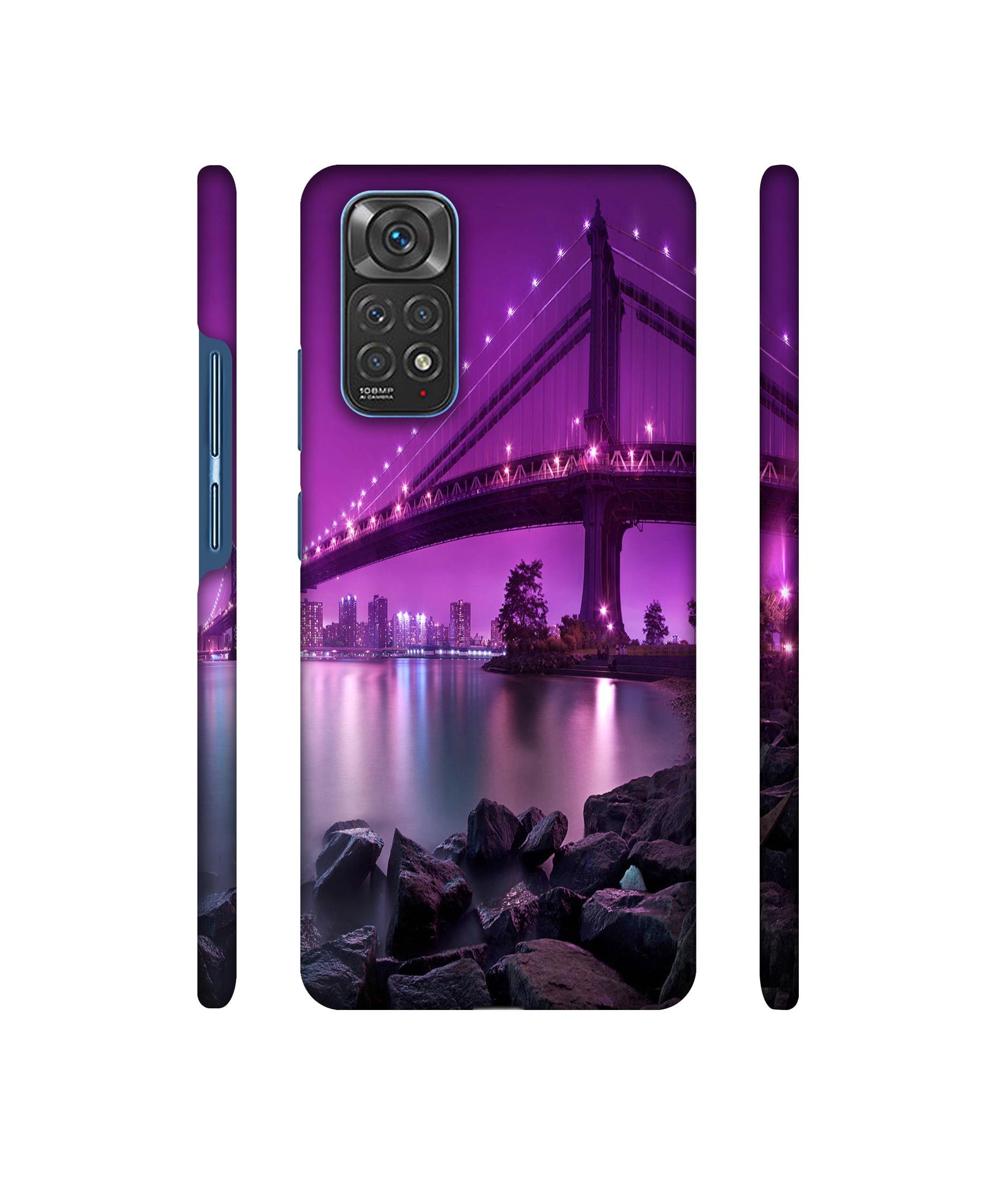 Manhattan Bridge Designer Hard Back Cover for Mi Redmi Note 11 4G / Redmi Note 11S 4G