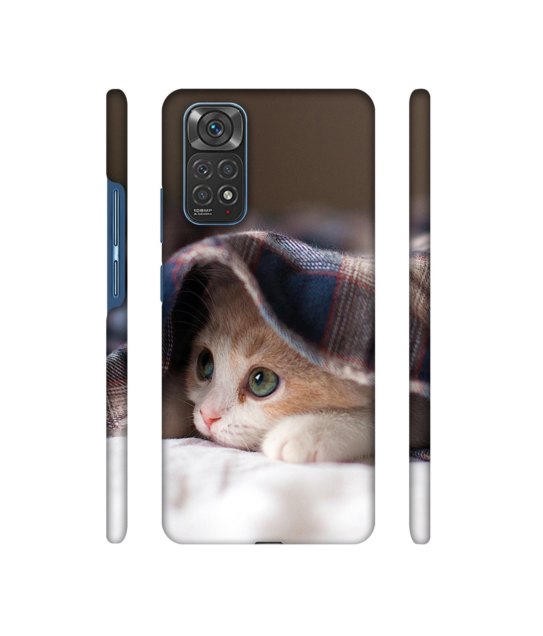 Sleepy Kitten Designer Hard Back Cover for Mi Redmi Note 11 4G / Redmi Note 11S 4G