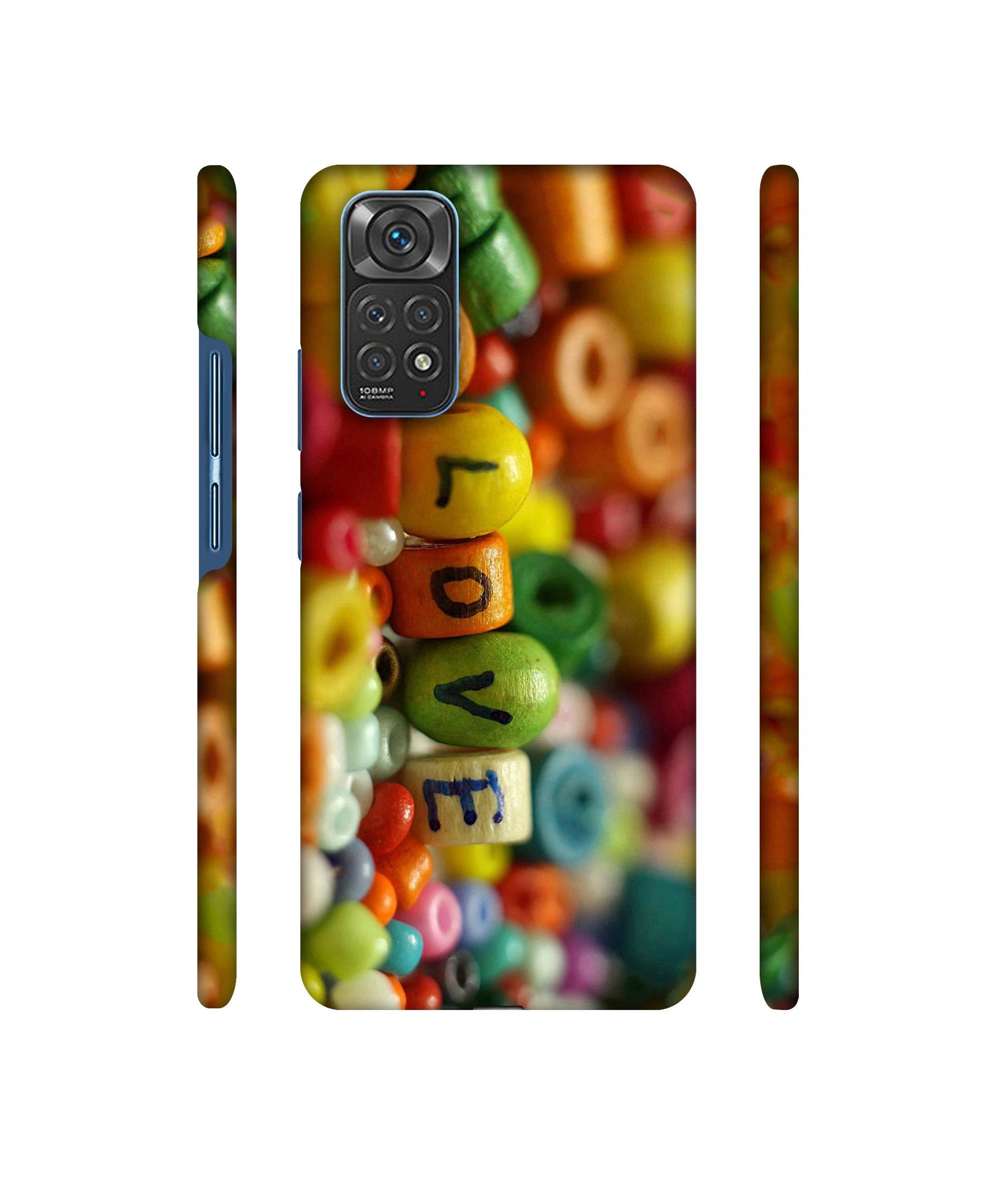 Colorful Love Designer Hard Back Cover for Mi Redmi Note 11 4G / Redmi Note 11S 4G