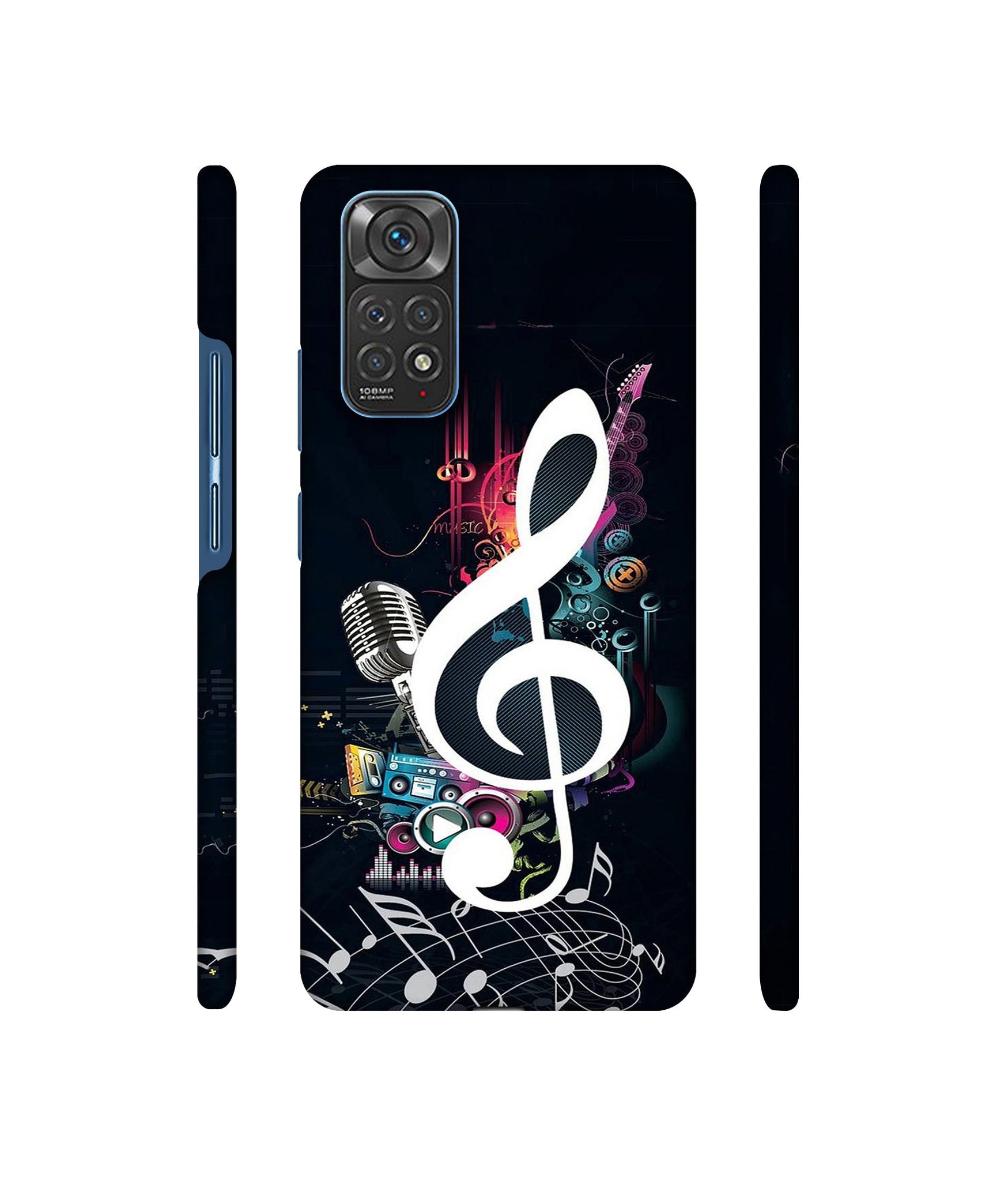 Mike and Music Designer Hard Back Cover for Mi Redmi Note 11 4G / Redmi Note 11S 4G