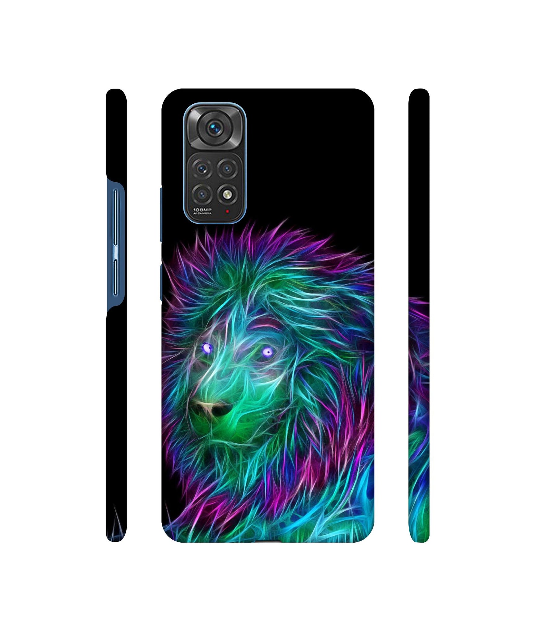 3D Lion Designer Hard Back Cover for Mi Redmi Note 11 4G / Redmi Note 11S 4G