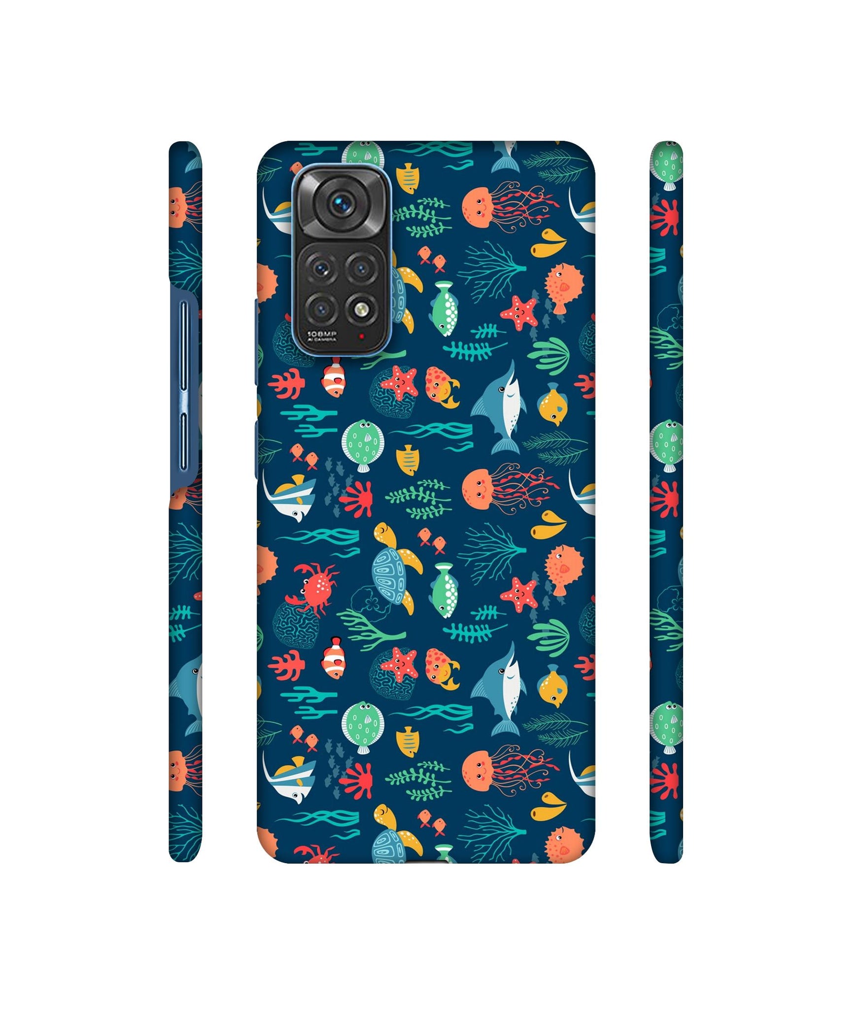 Aquarium Texture Designer Hard Back Cover for Mi Redmi Note 11 4G / Redmi Note 11S 4G