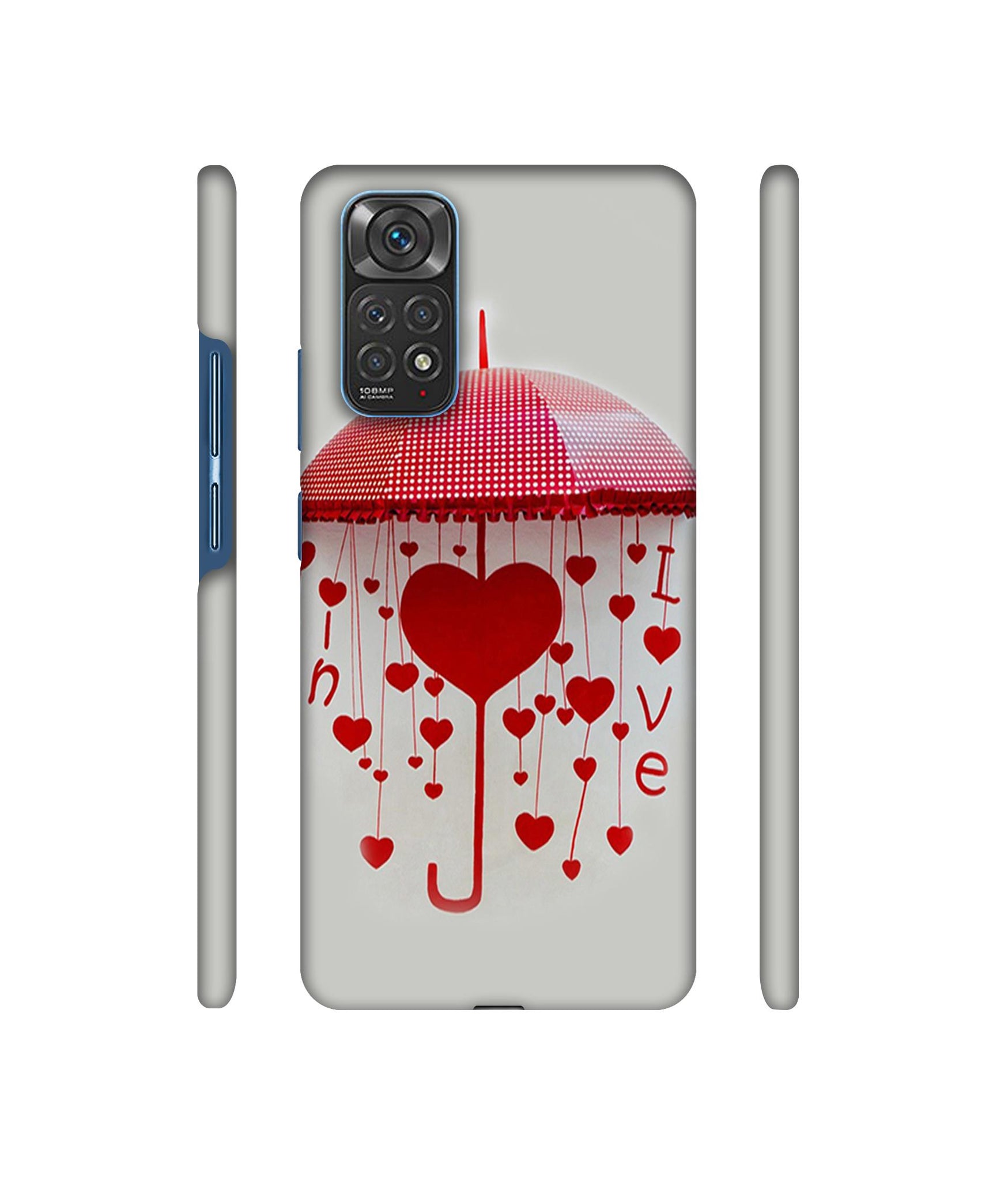 Love Heart Designer Hard Back Cover for Mi Redmi Note 11 4G / Redmi Note 11S 4G