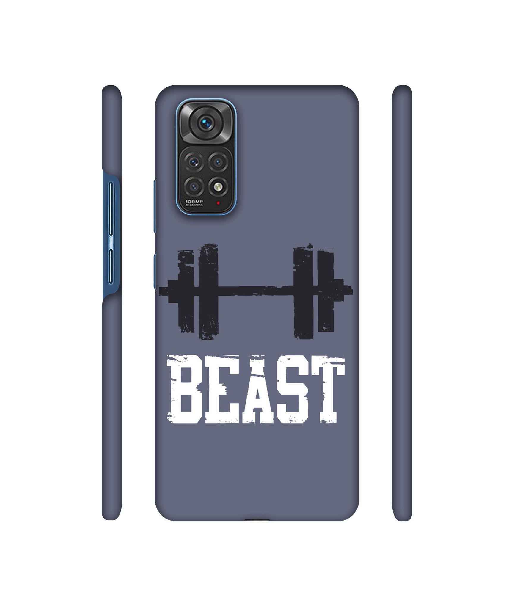 Beast Gym Designer Hard Back Cover for Mi Redmi Note 11 4G / Redmi Note 11S 4G