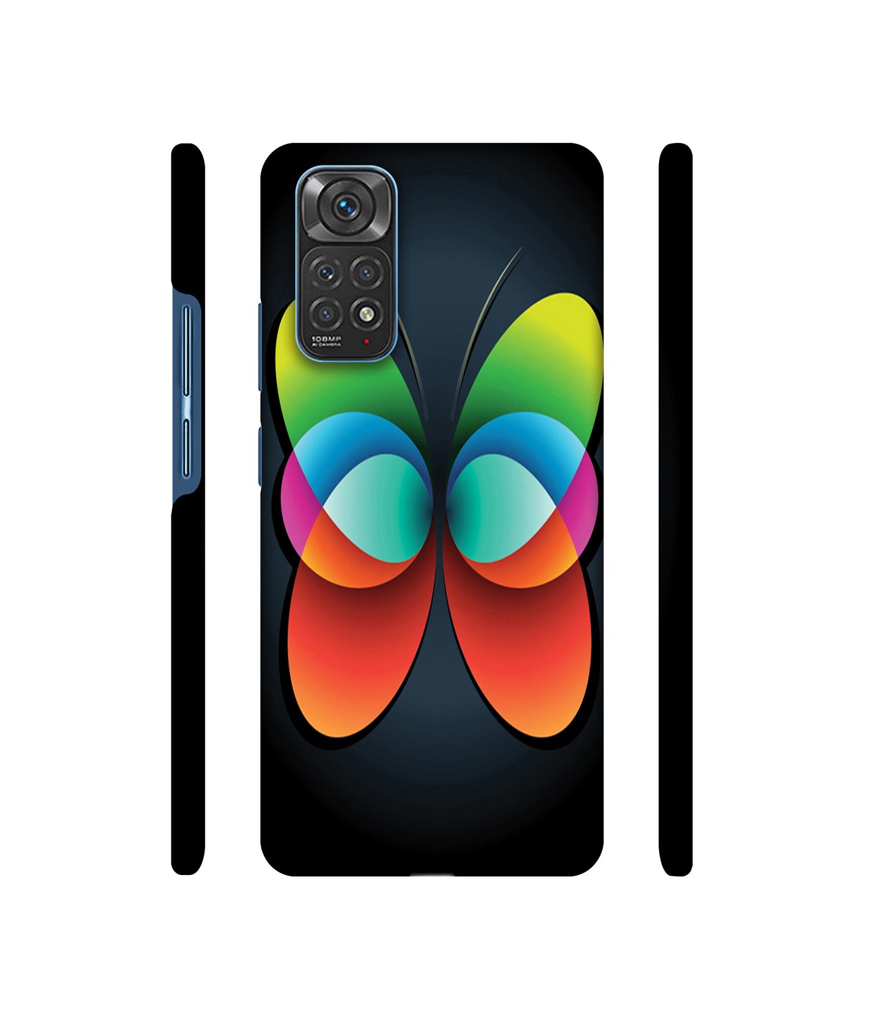 Colourfull Butterfly Designer Hard Back Cover for Mi Redmi Note 11 4G / Redmi Note 11S 4G