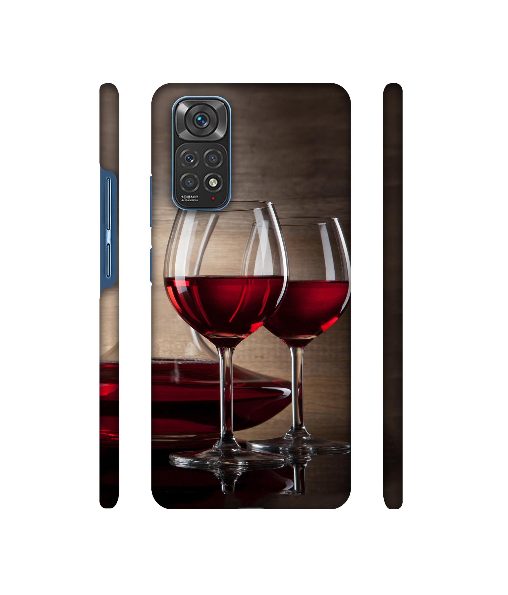 Wine Glass Designer Hard Back Cover for Mi Redmi Note 11 4G / Redmi Note 11S 4G