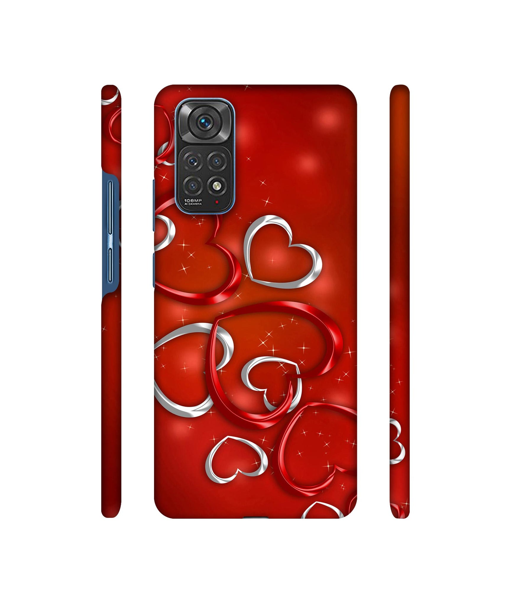 Hearts Designer Hard Back Cover for Mi Redmi Note 11 4G / Redmi Note 11S 4G