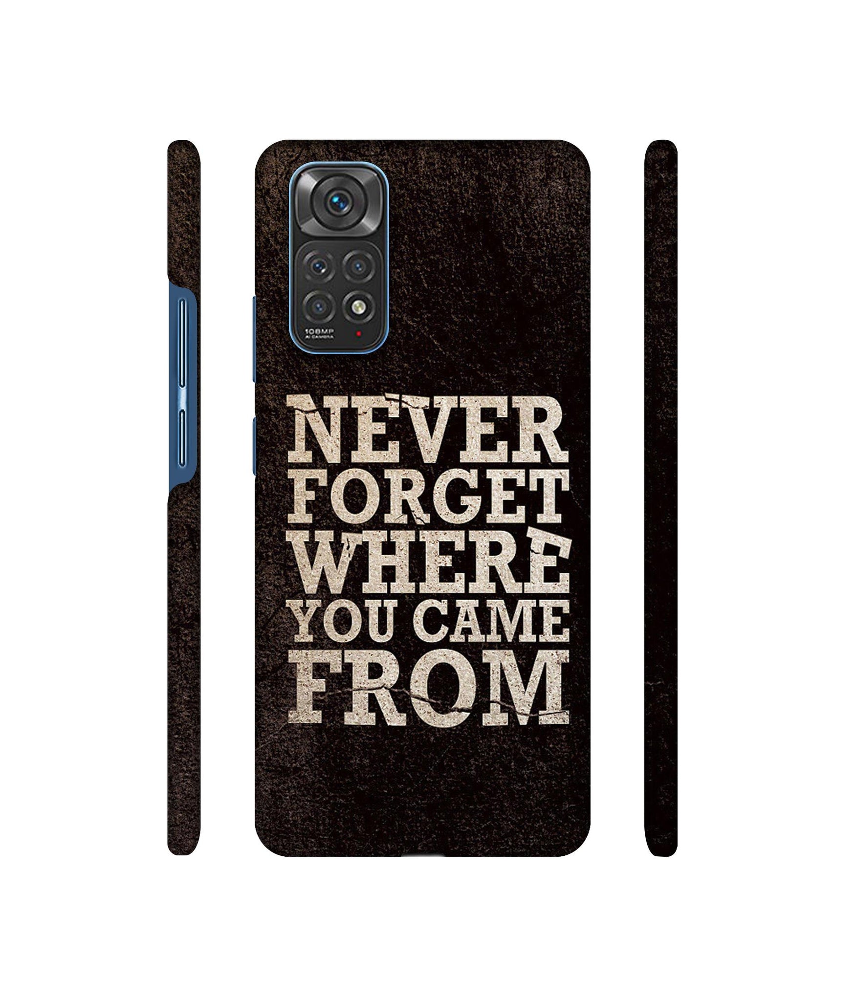 Thought Designer Hard Back Cover for Mi Redmi Note 11 4G / Redmi Note 11S 4G