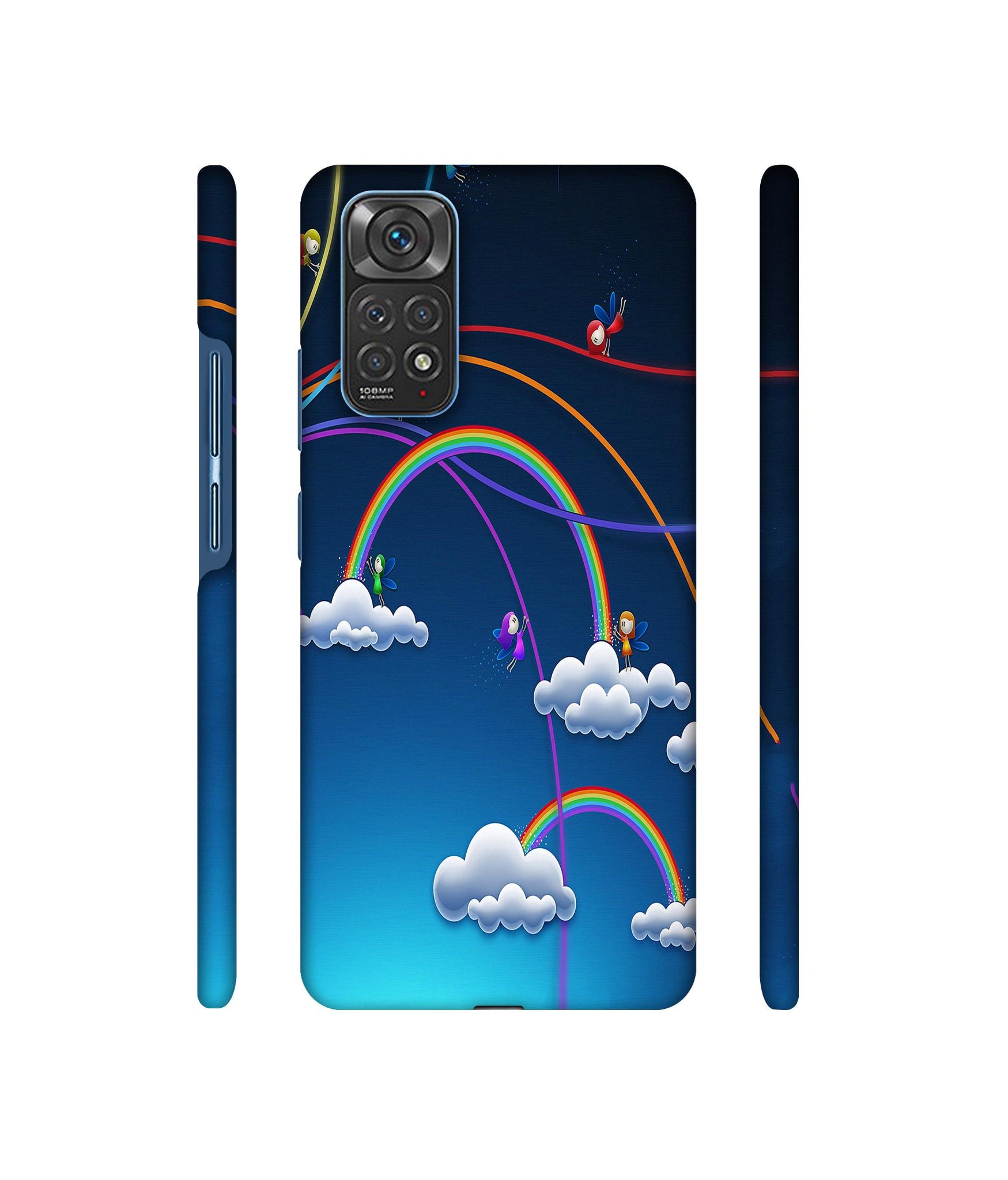 Rainbow Designer Hard Back Cover for Mi Redmi Note 11 4G / Redmi Note 11S 4G