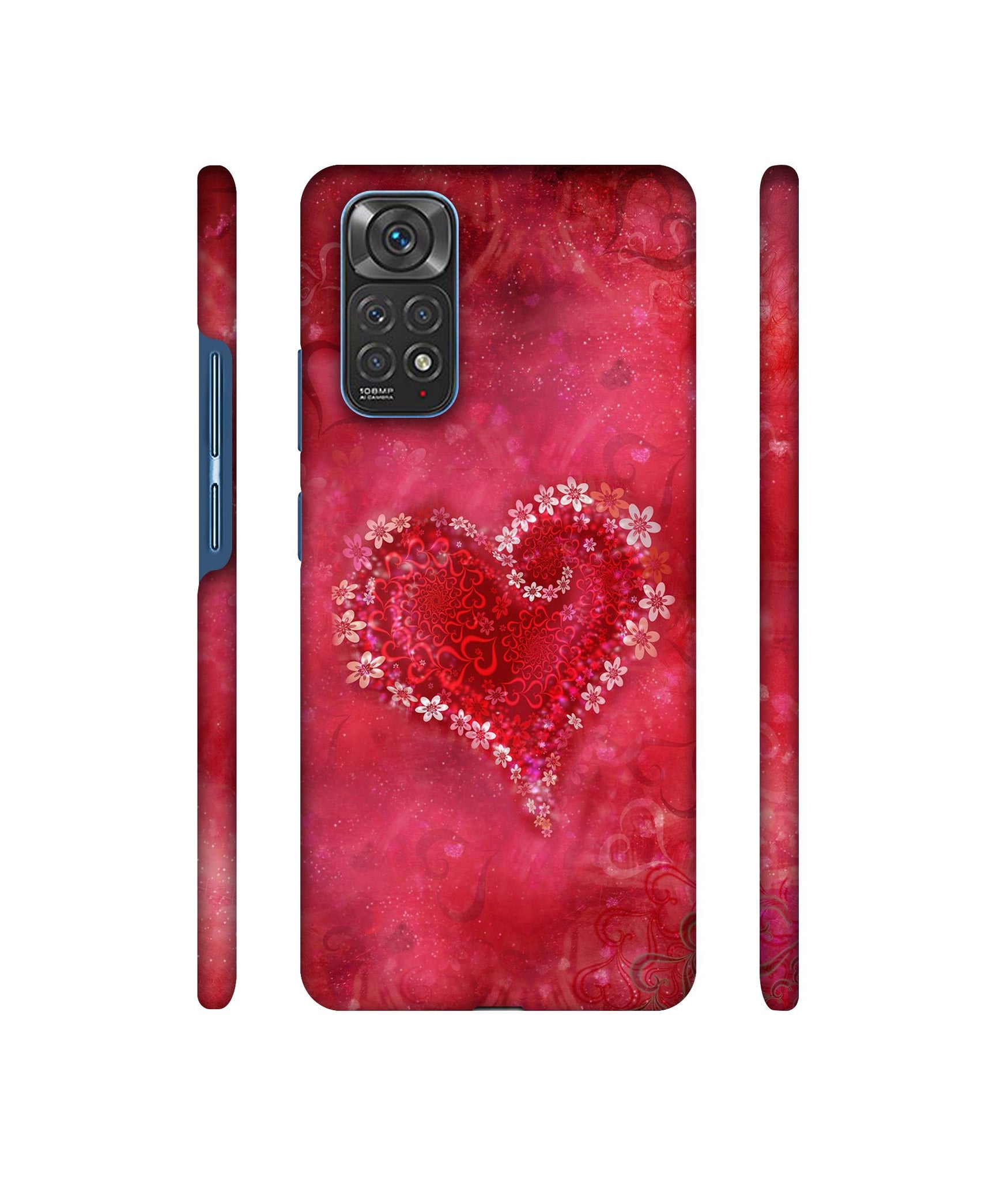 Heart Designer Hard Back Cover for Mi Redmi Note 11 4G / Redmi Note 11S 4G