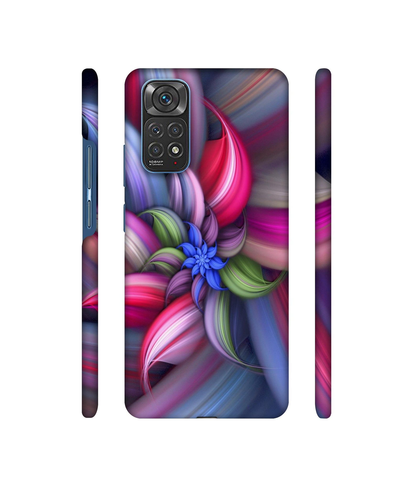 Colorful Flower Designer Hard Back Cover for Mi Redmi Note 11 4G / Redmi Note 11S 4G