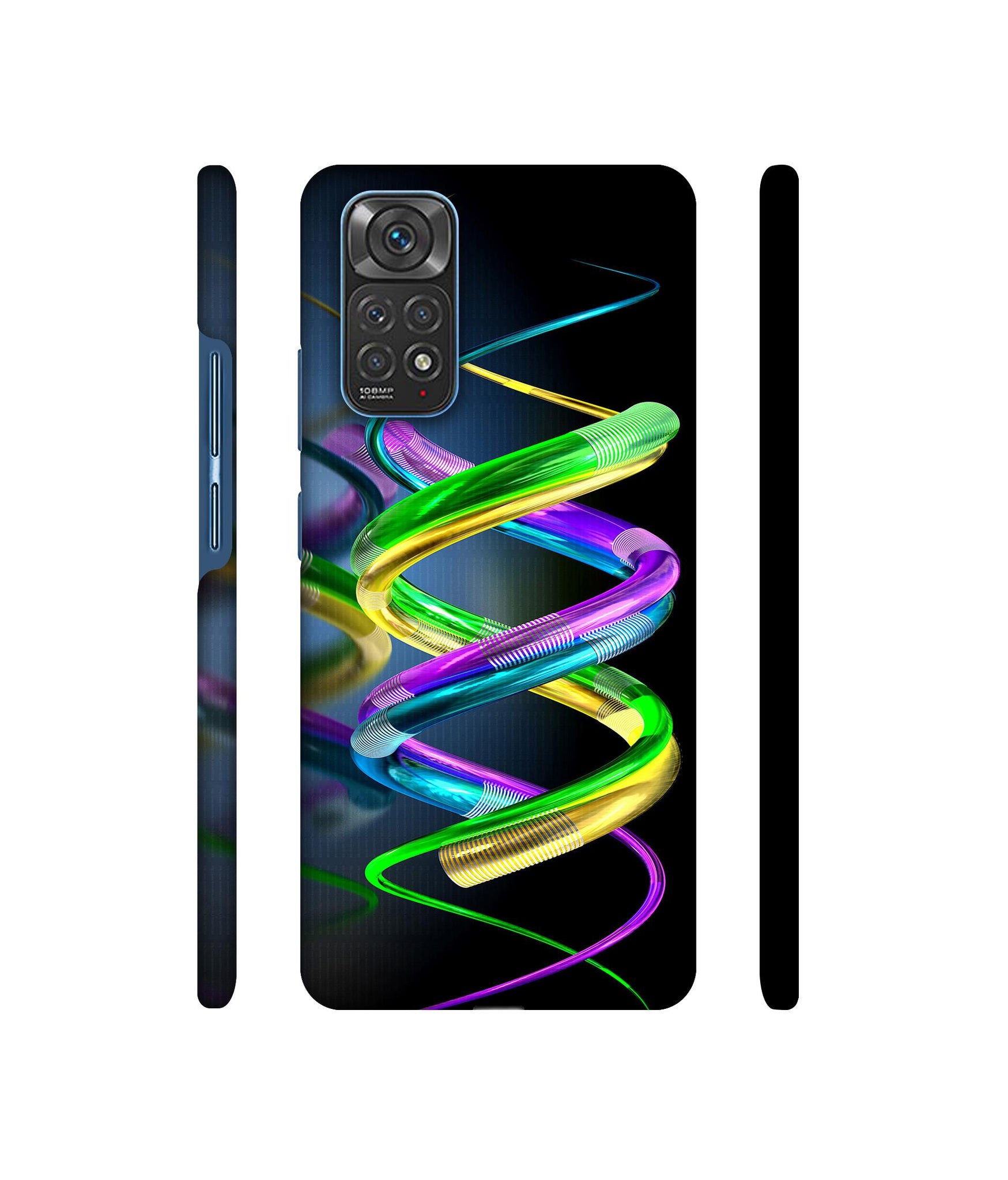 3D Spiral Designer Hard Back Cover for Mi Redmi Note 11 4G / Redmi Note 11S 4G