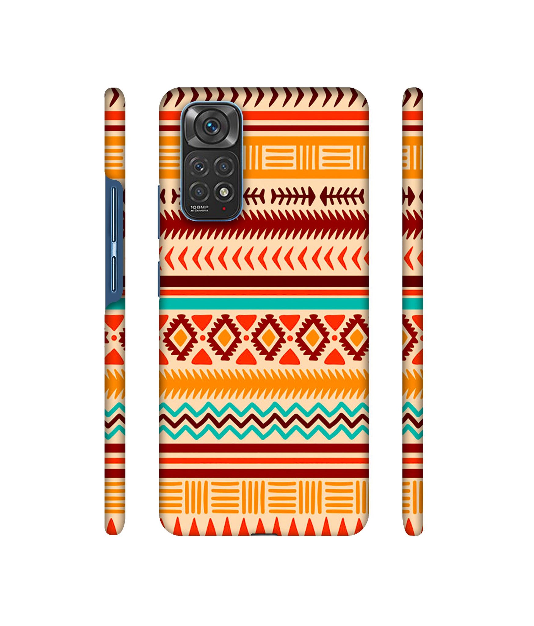 Marathi Rangoli Art Designer Hard Back Cover for Mi Redmi Note 11 4G / Redmi Note 11S 4G