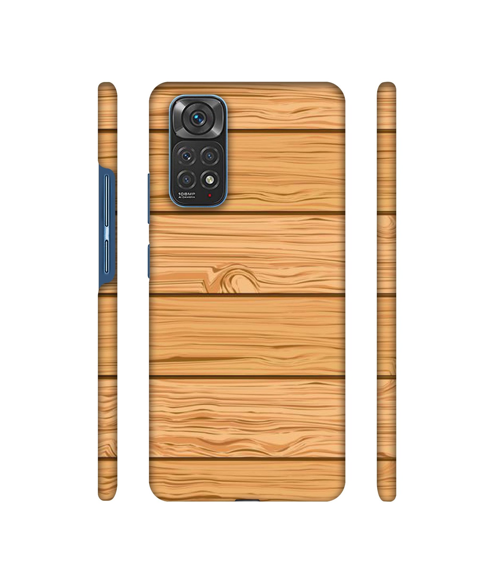 Wooden Texture Pattern Designer Hard Back Cover for Mi Redmi Note 11 4G / Redmi Note 11S 4G