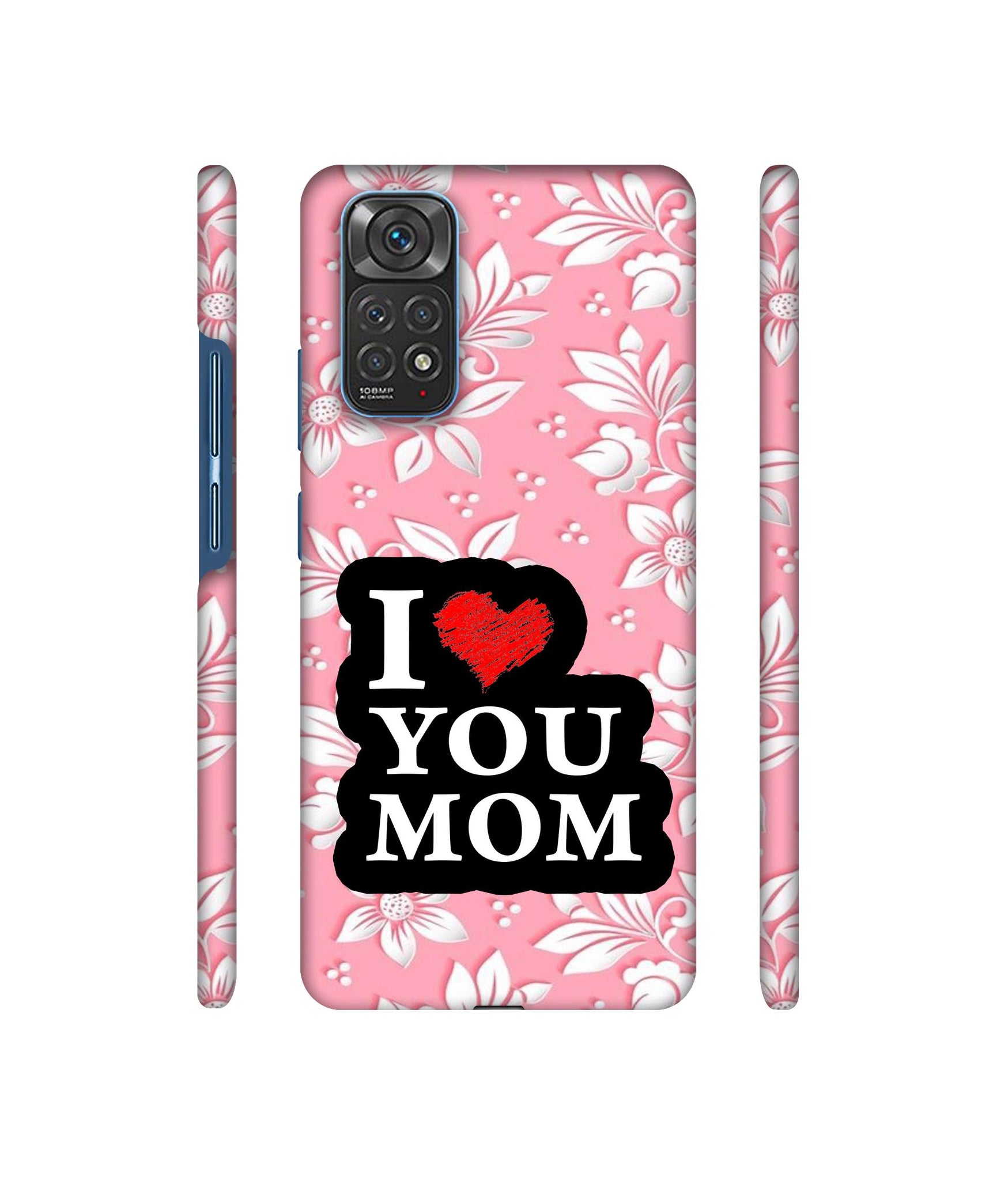 I Love Mom Designer Hard Back Cover for Mi Redmi Note 11 4G / Redmi Note 11S 4G