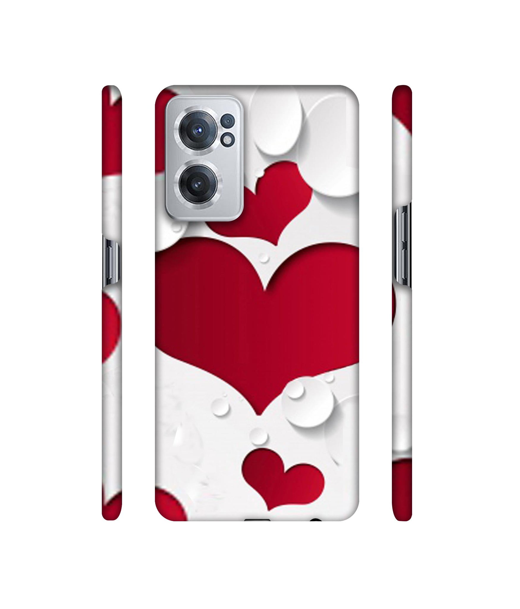 Multiple Hearts Designer Hard Back Cover for OnePlus Nord CE 2 5G