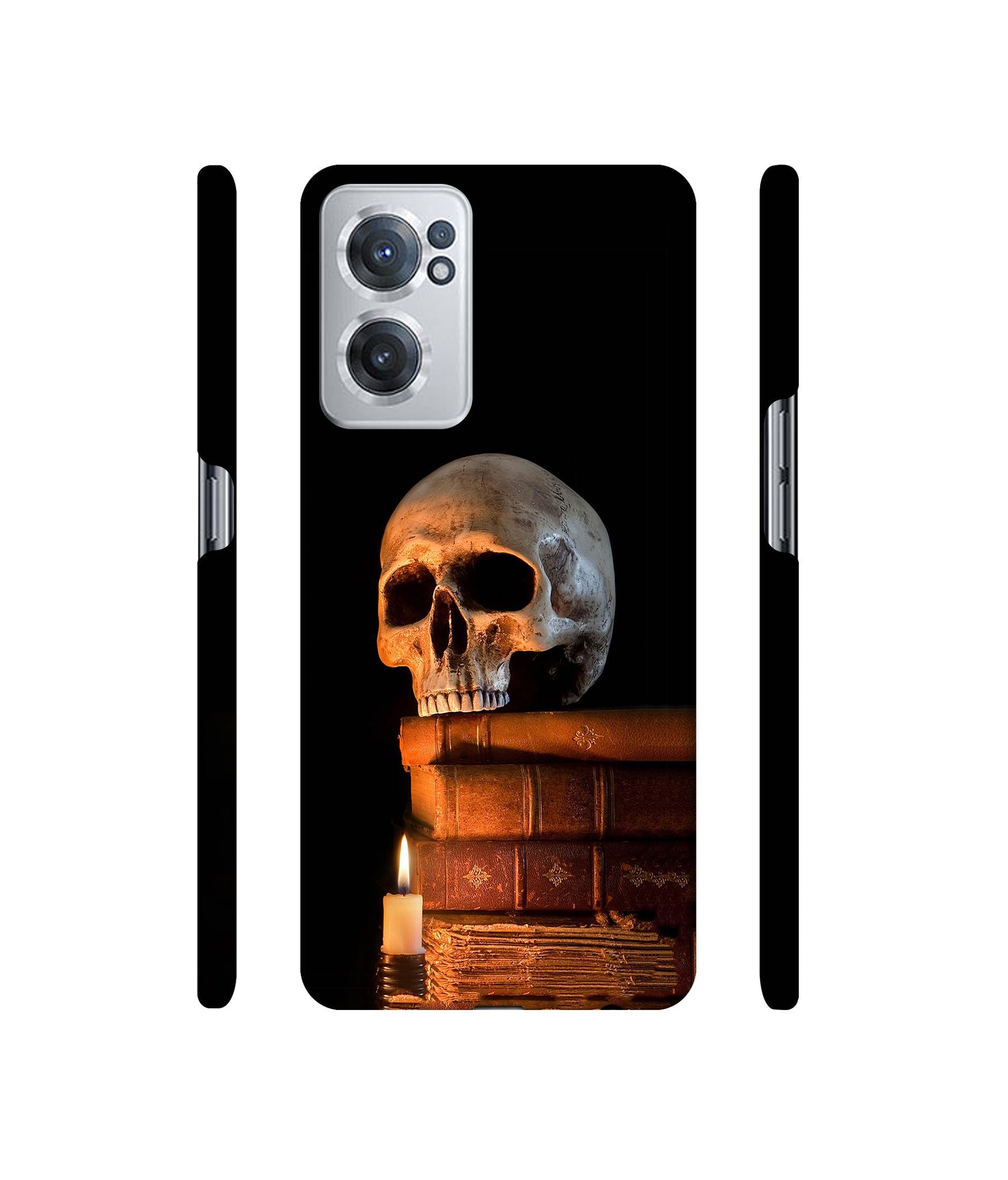 Skull Magic Candles Books Designer Hard Back Cover for OnePlus Nord CE 2 5G