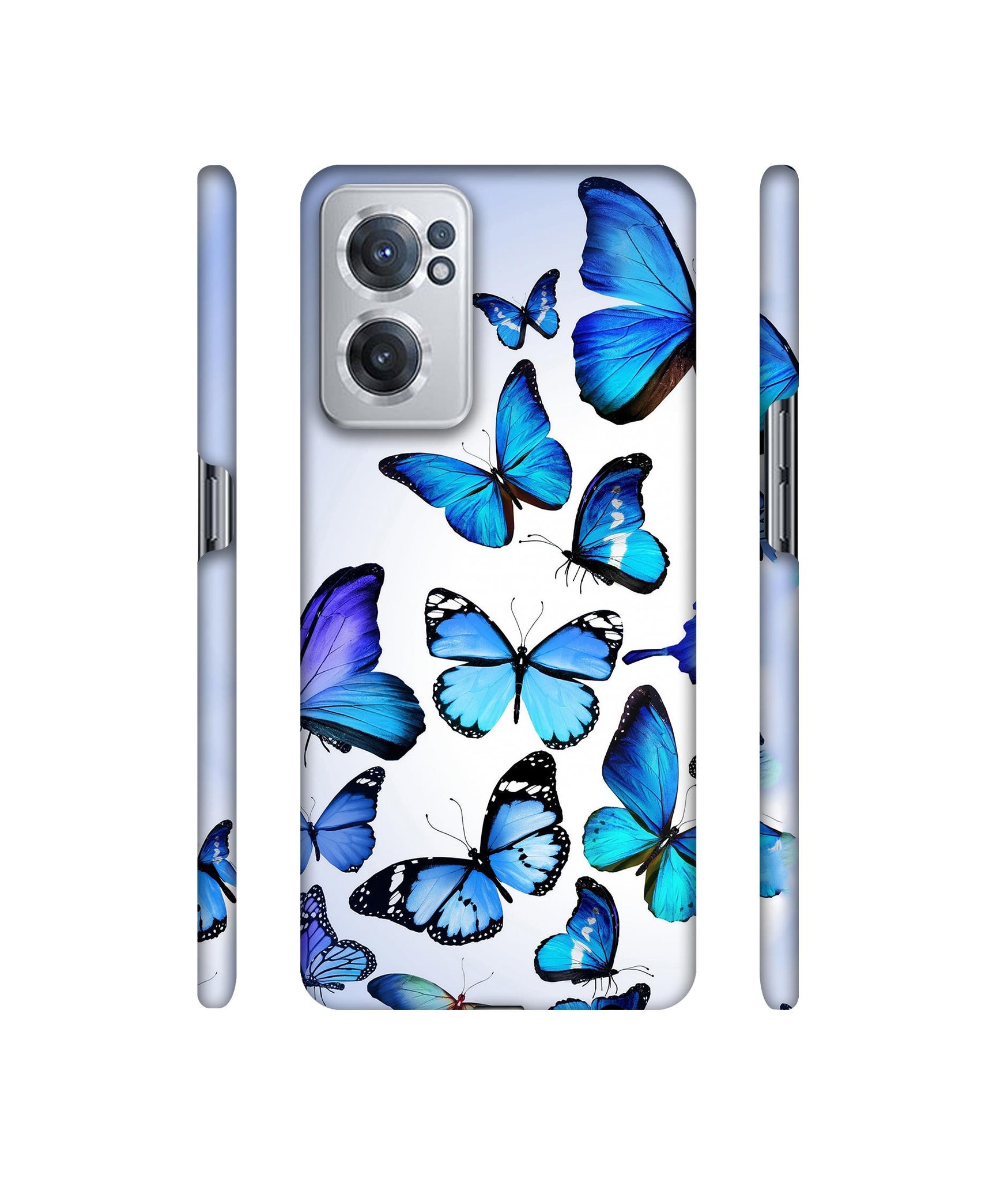 Colorful Flying Butterfly Designer Hard Back Cover for OnePlus Nord CE 2 5G