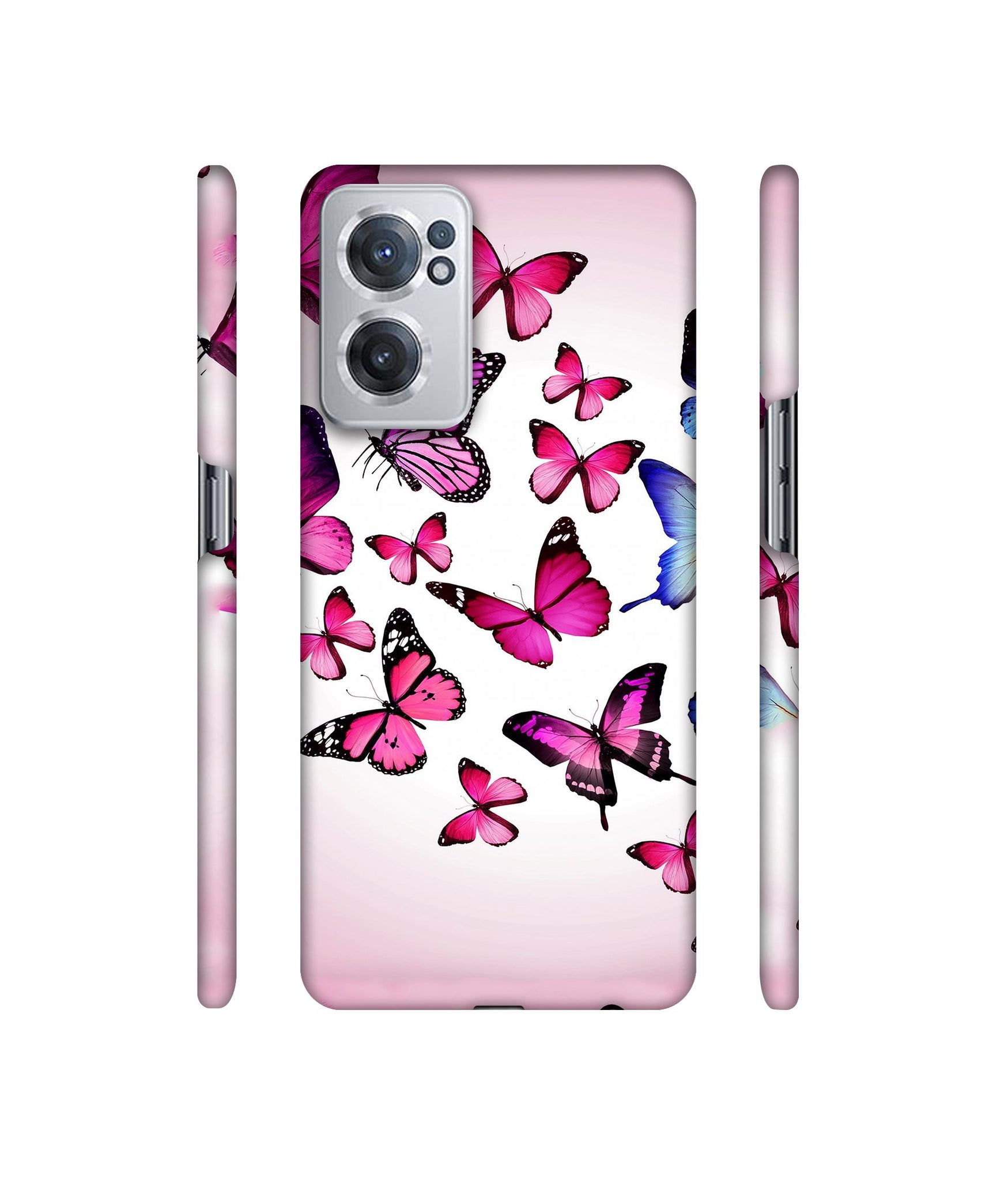 Flying Colorful Butterfly Designer Hard Back Cover for OnePlus Nord CE 2 5G