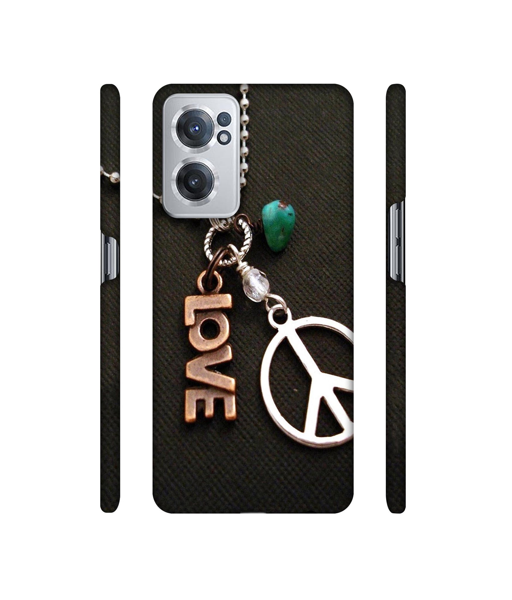 Love and Peace Designer Hard Back Cover for OnePlus Nord CE 2 5G