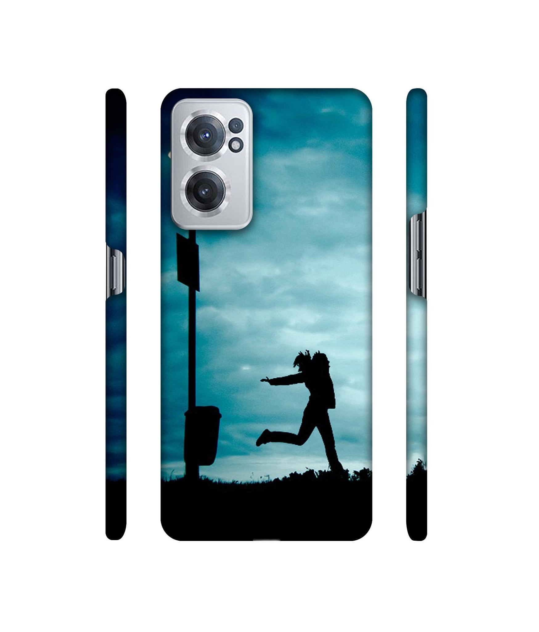 Girl Running At Night Designer Hard Back Cover for OnePlus Nord CE 2 5G