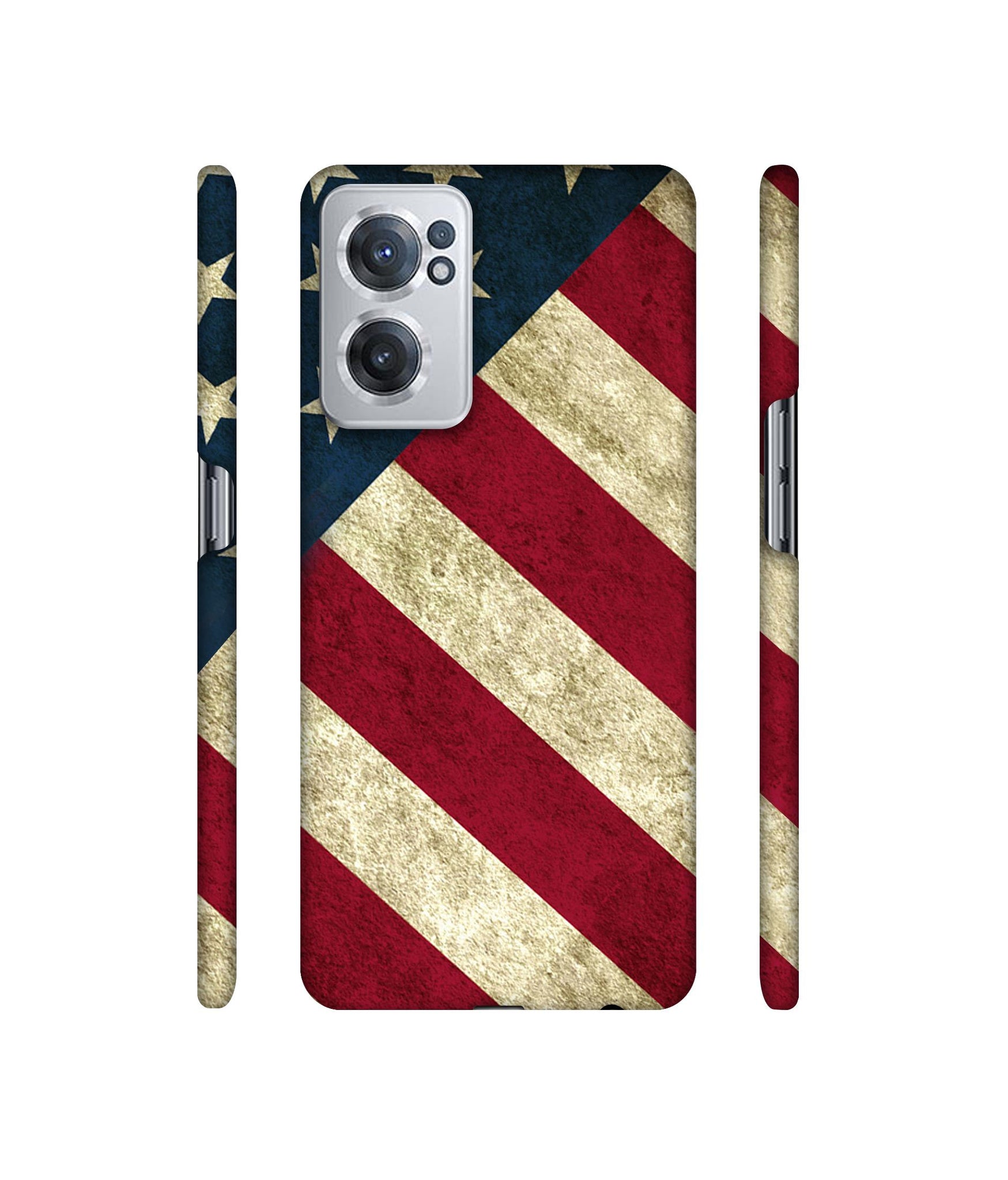 USA Flag Designer Hard Back Cover for OnePlus Nord CE 2 5G