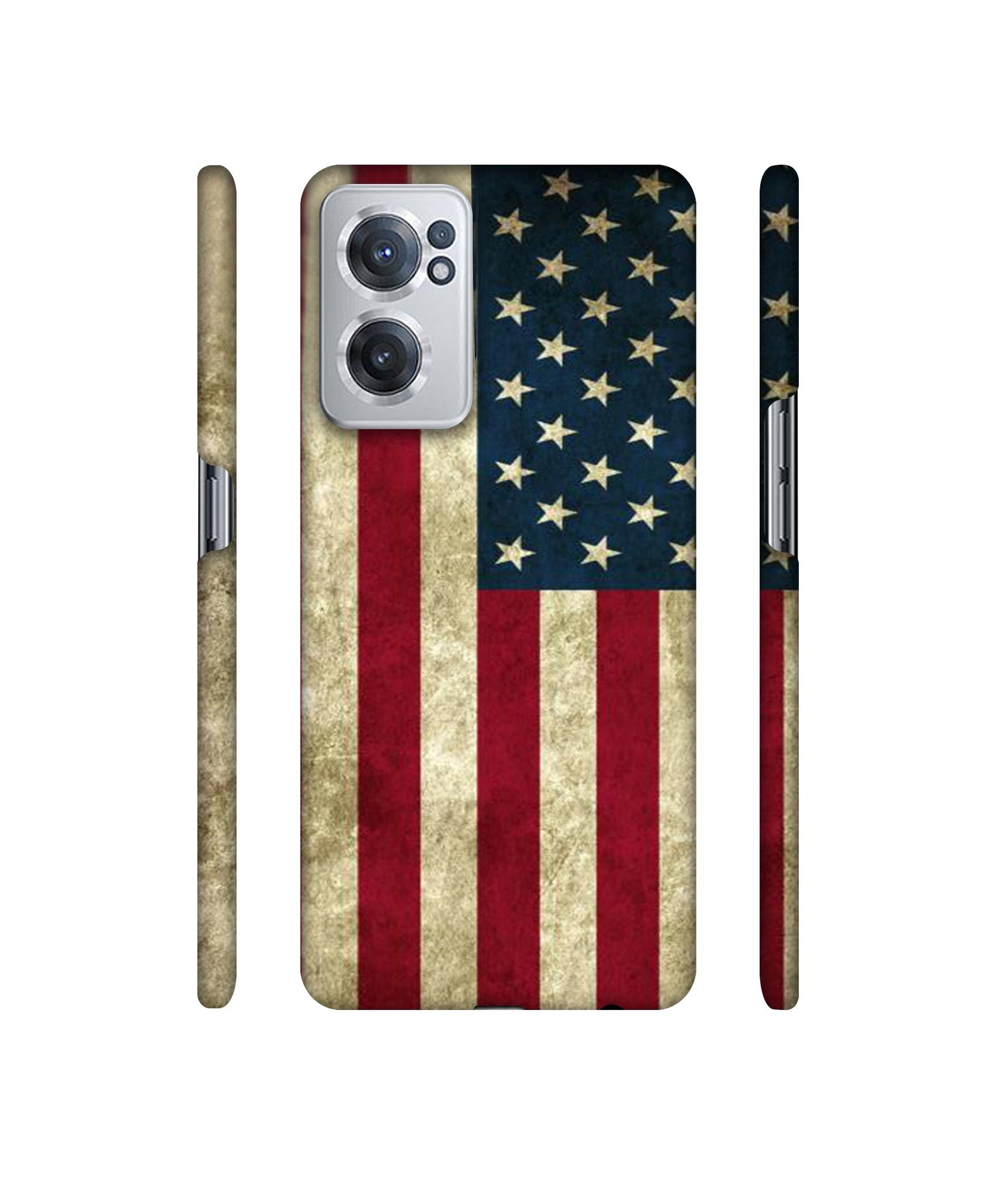 Vingate USA Flag Designer Hard Back Cover for OnePlus Nord CE 2 5G