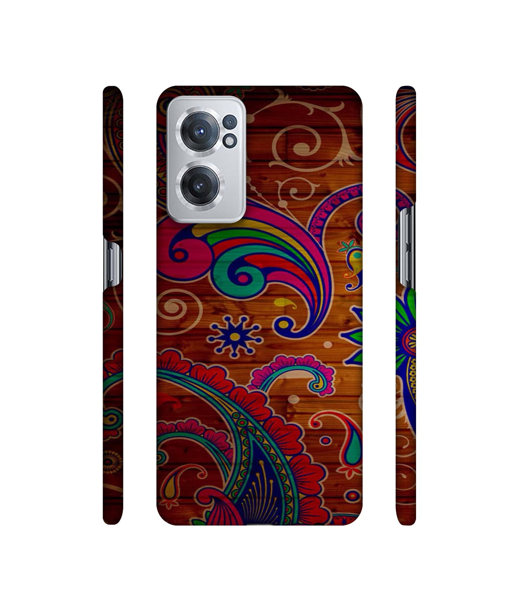 Wooden Pattern Print Designer Hard Back Cover for OnePlus Nord CE 2 5G