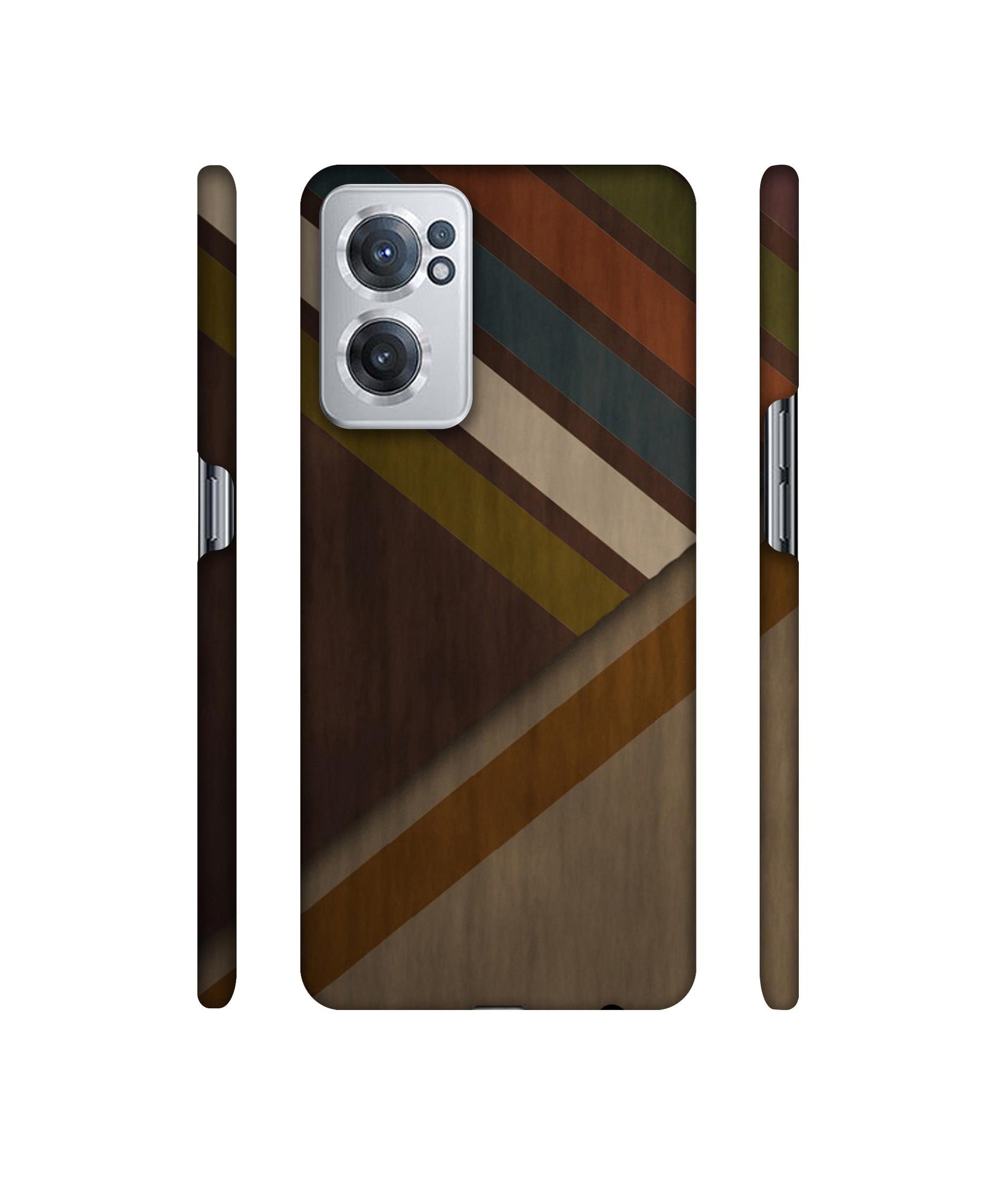 Colorful Wooden Pattern Designer Hard Back Cover for OnePlus Nord CE 2 5G