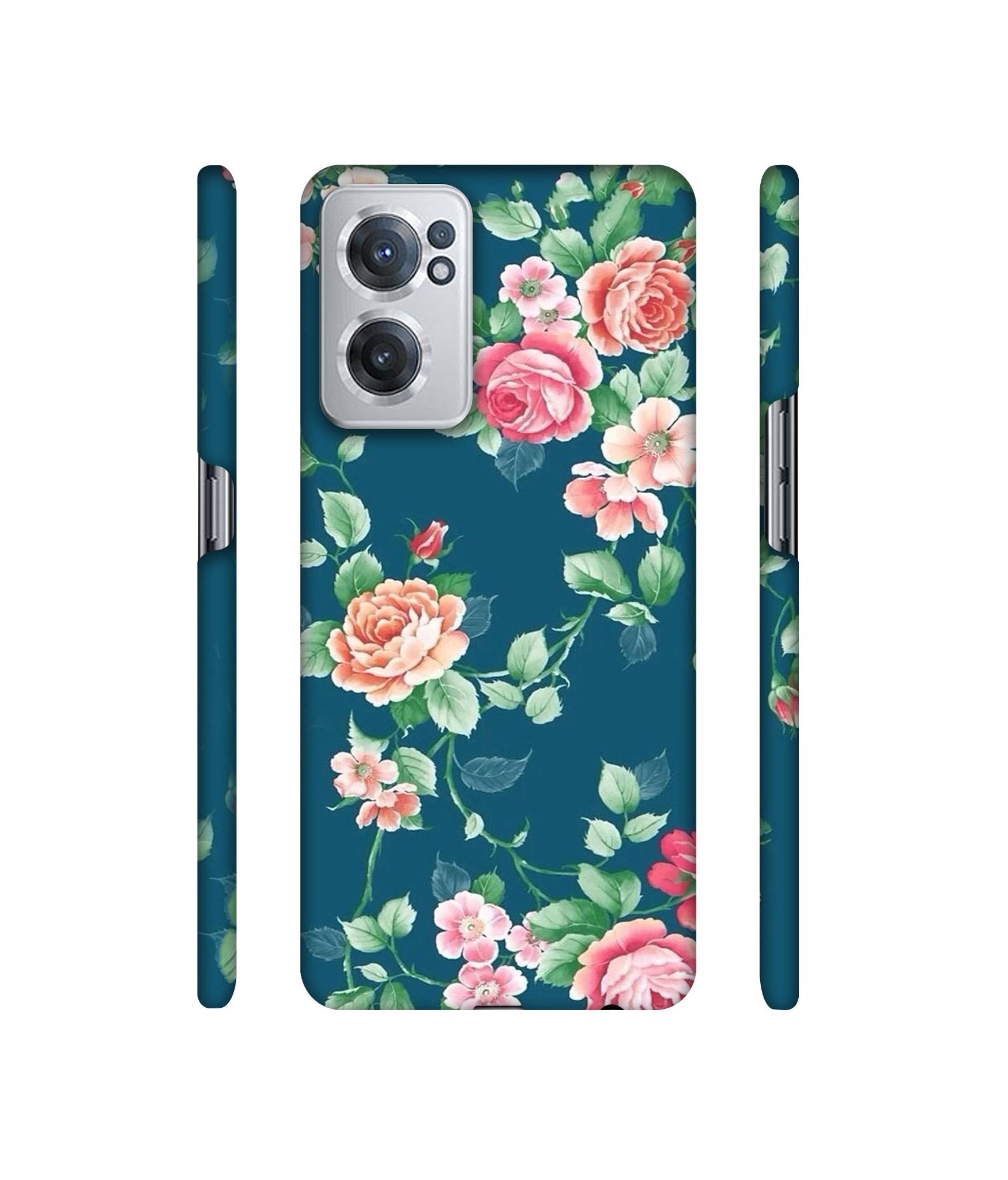 Vintage Floral Designer Hard Back Cover for OnePlus Nord CE 2 5G