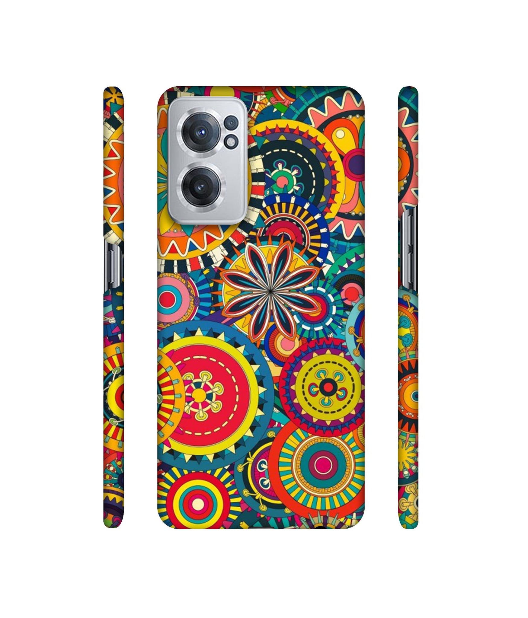 Ring Pattern Print Designer Hard Back Cover for OnePlus Nord CE 2 5G