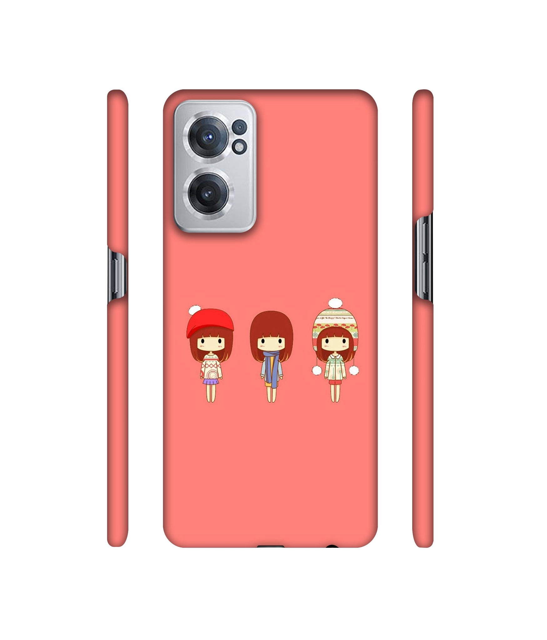 Cute Girls Designer Hard Back Cover for OnePlus Nord CE 2 5G