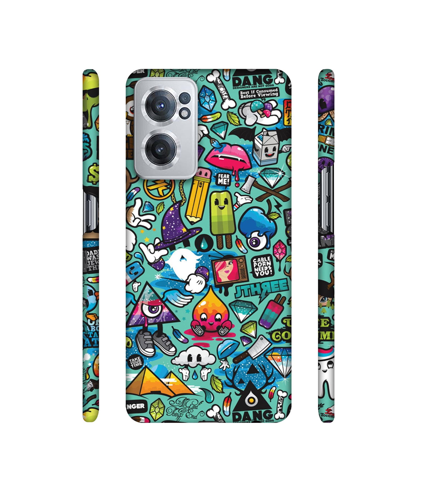 Crazy Designer Hard Back Cover for OnePlus Nord CE 2 5G