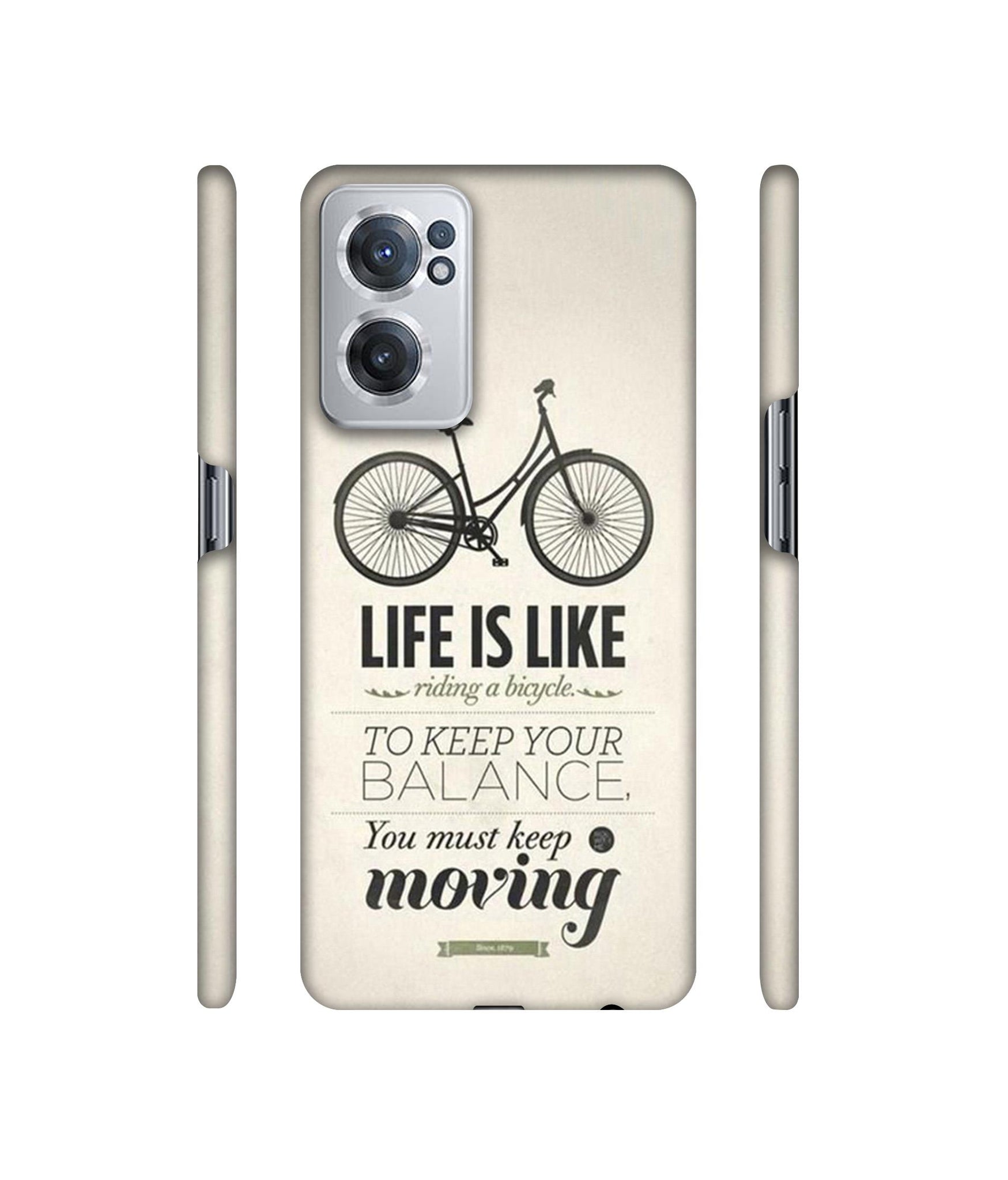 Life is Like Moving Designer Hard Back Cover for OnePlus Nord CE 2 5G