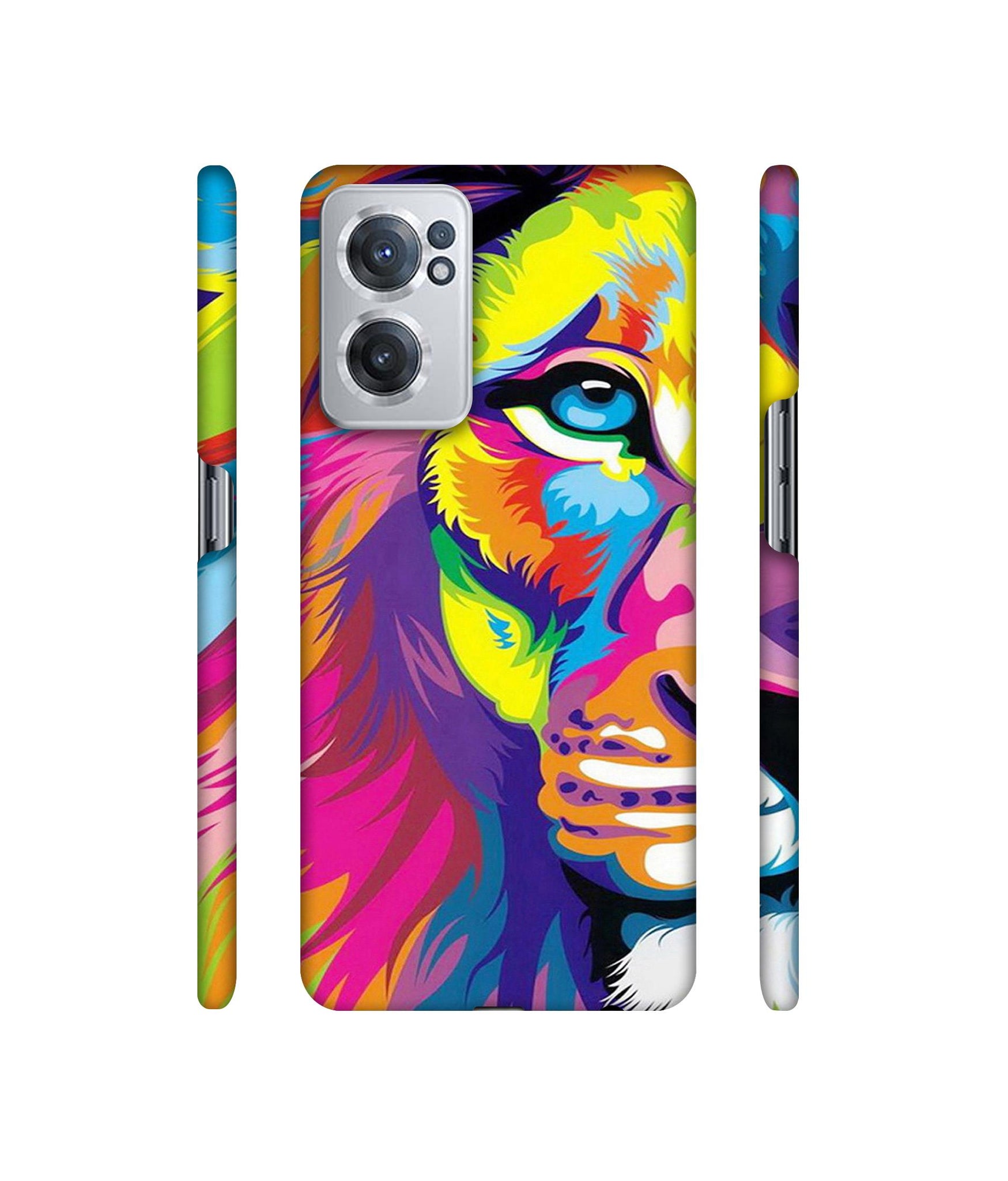 Lion Designer Hard Back Cover for OnePlus Nord CE 2 5G