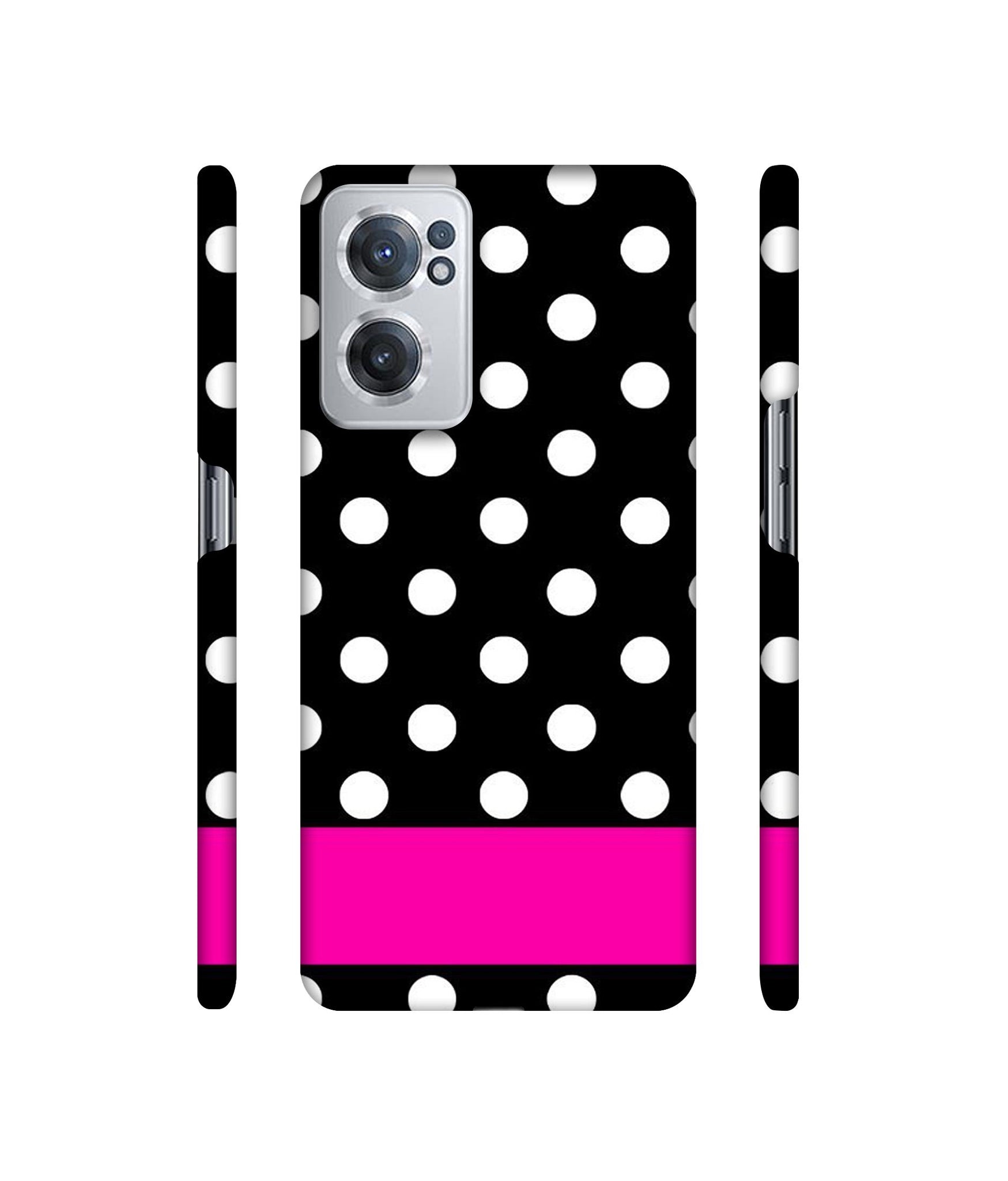 White Dots Pattern Designer Hard Back Cover for OnePlus Nord CE 2 5G