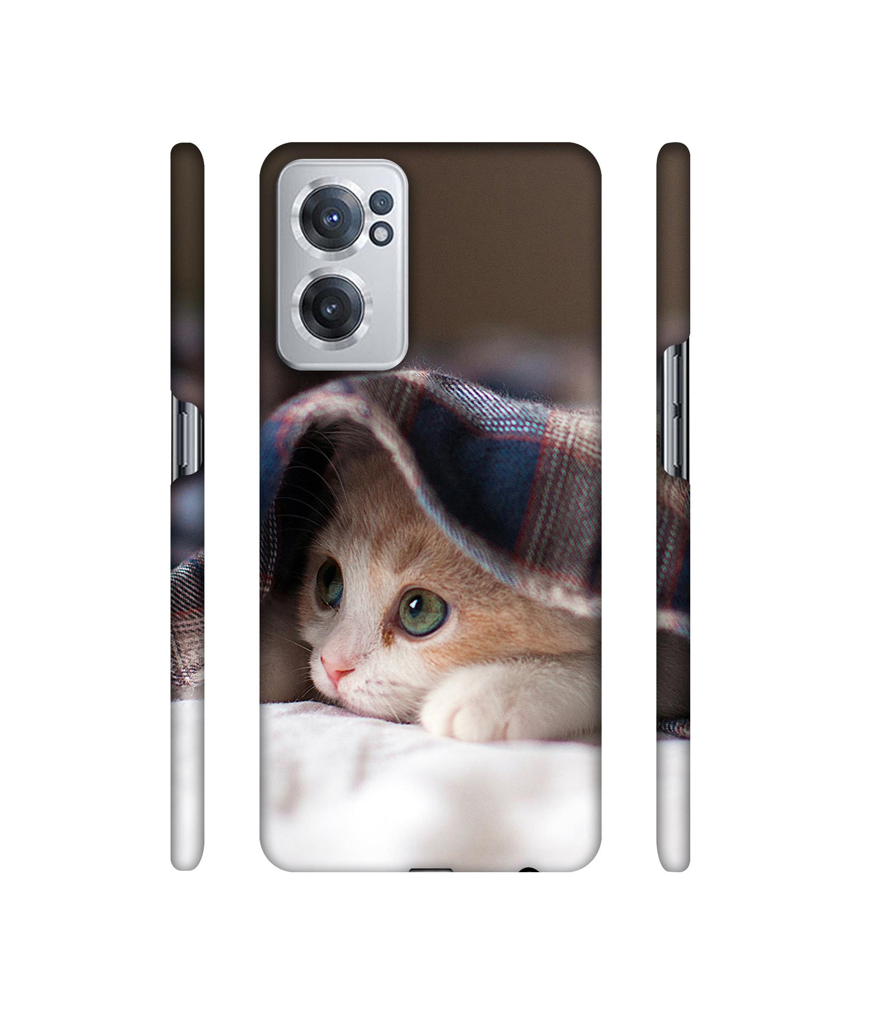 Sleepy Kitten Designer Hard Back Cover for OnePlus Nord CE 2 5G