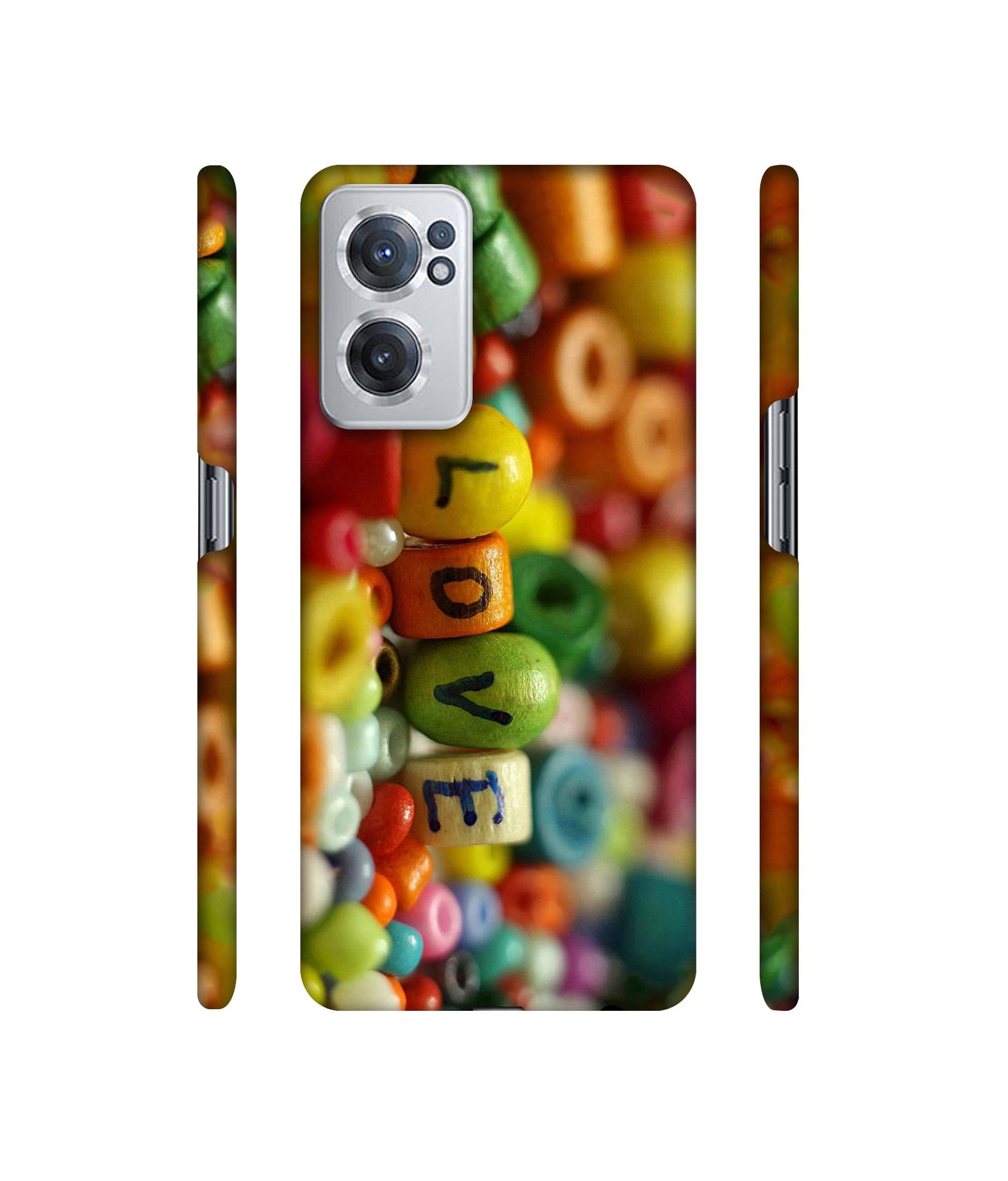 Colorful Love Designer Hard Back Cover for OnePlus Nord CE 2 5G