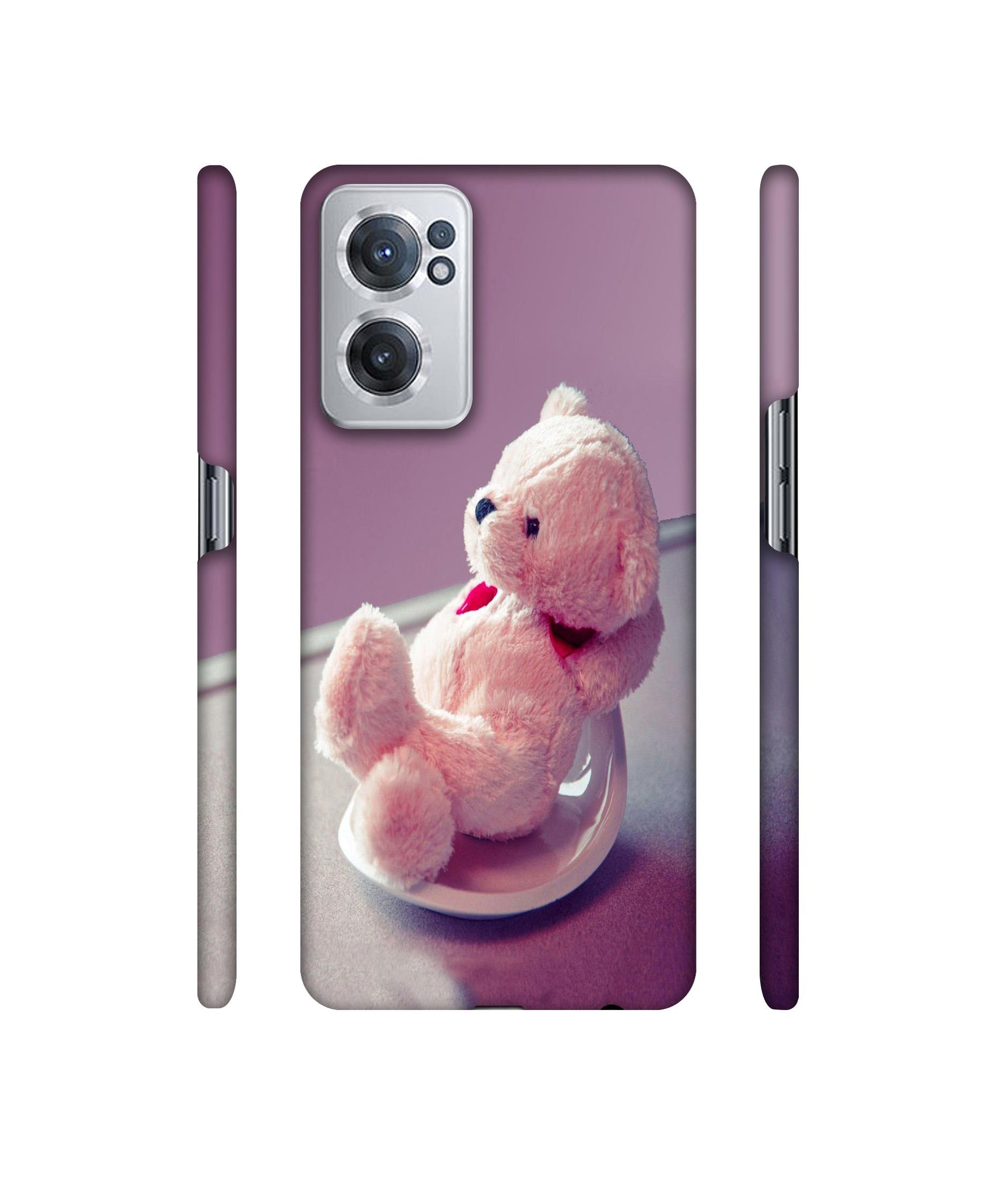 Cute Teddy Bear Designer Hard Back Cover for OnePlus Nord CE 2 5G