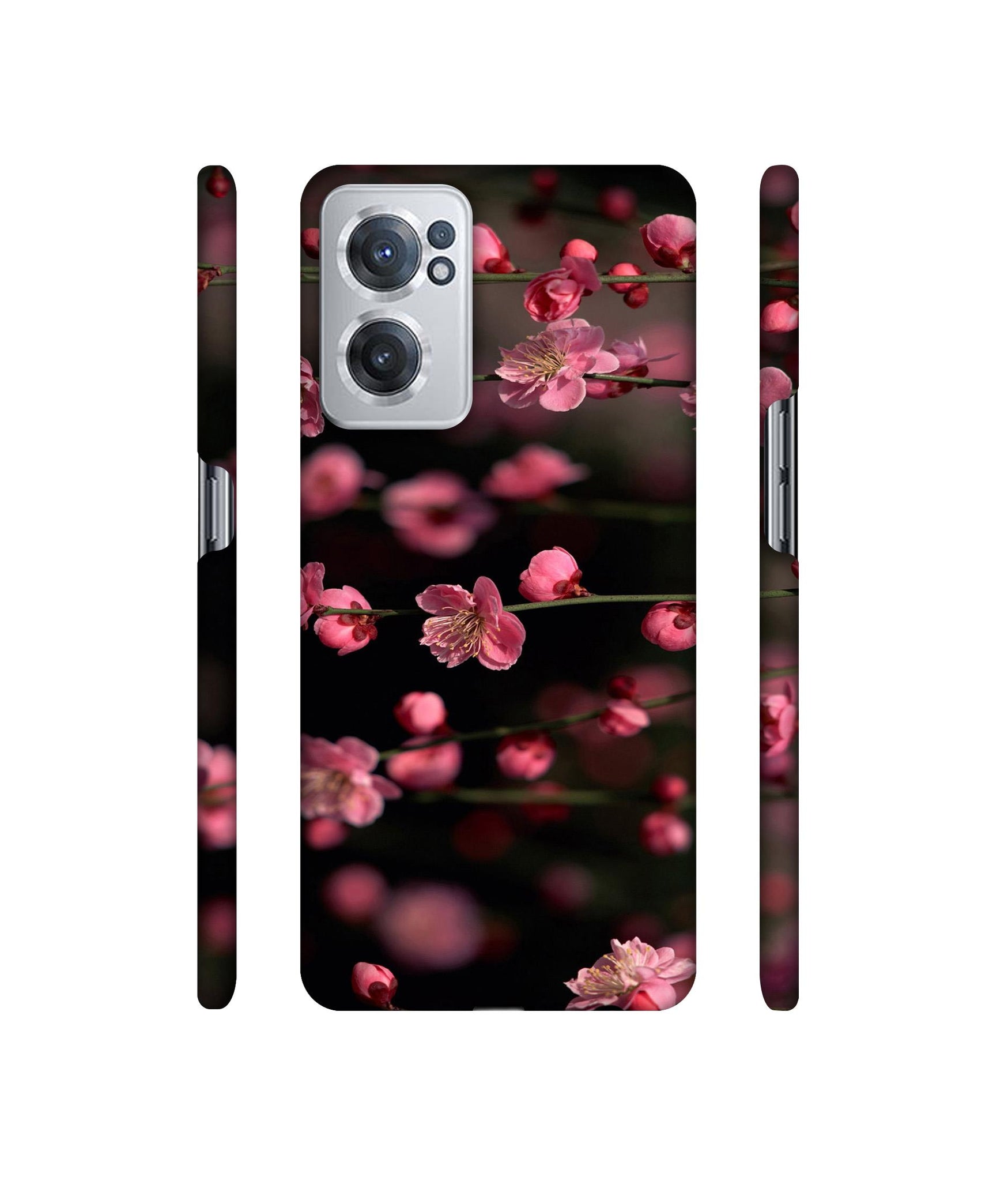 Pink Flowers Designer Hard Back Cover for OnePlus Nord CE 2 5G